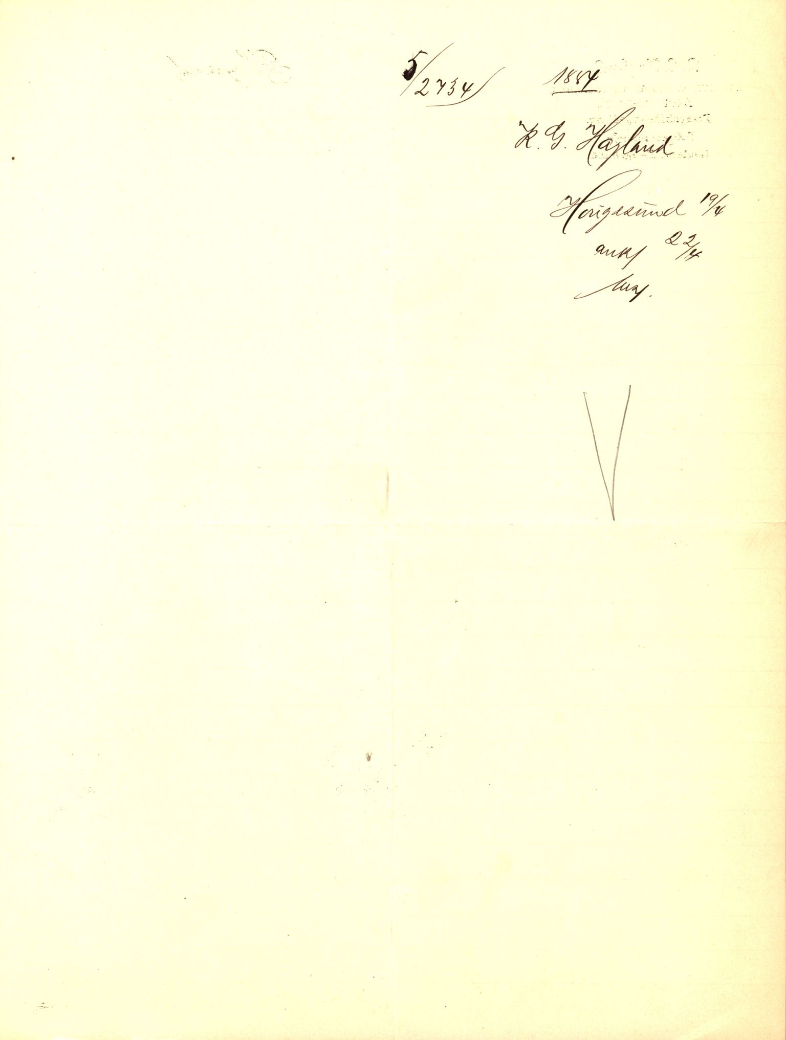 Pa 63 - Østlandske skibsassuranceforening, VEMU/A-1079/G/Ga/L0017/0002: Havaridokumenter / St. Lawrence, Frank, Souvenir, Sokrates, Augwald, 1884, s. 81