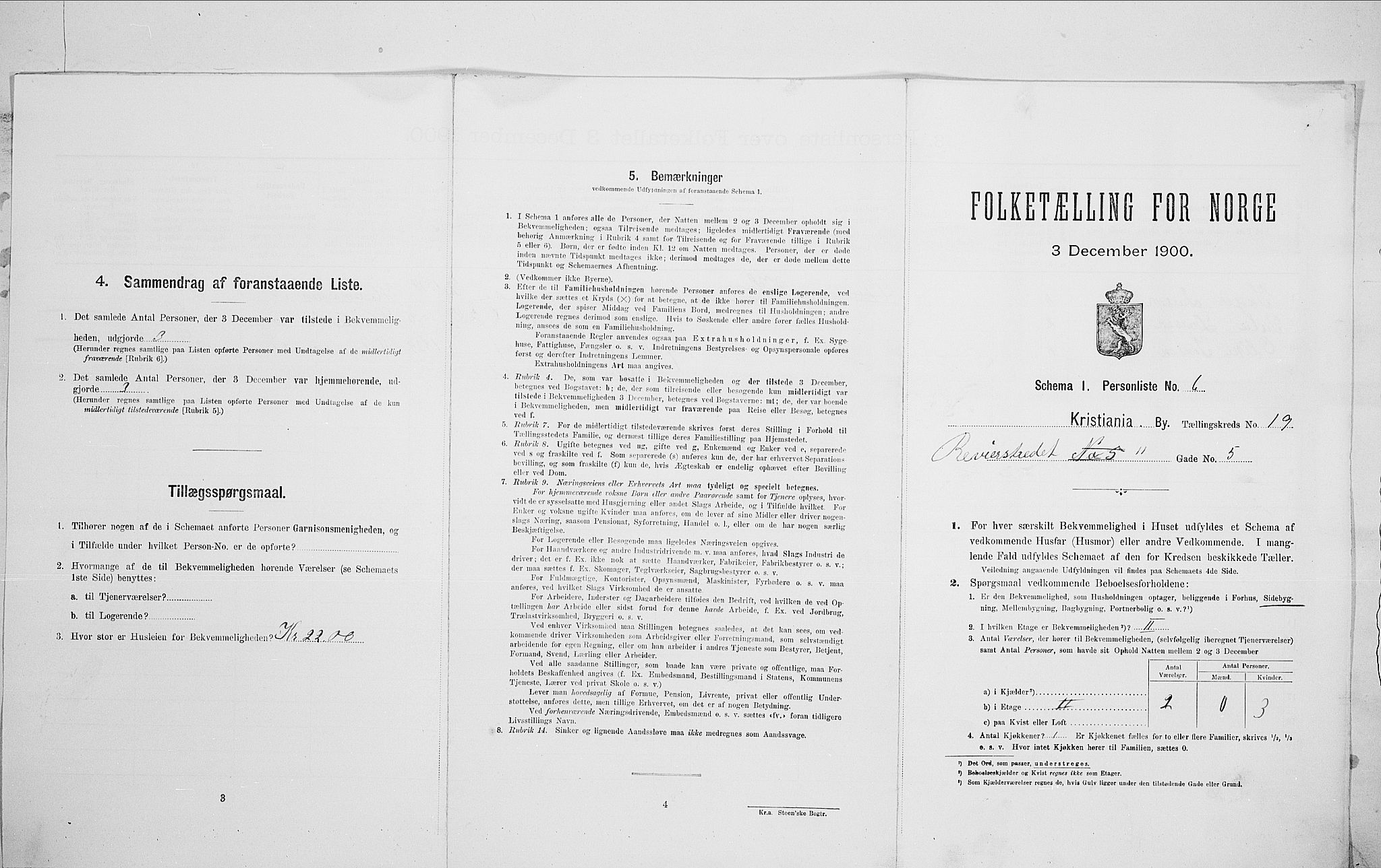 SAO, Folketelling 1900 for 0301 Kristiania kjøpstad, 1900, s. 74639