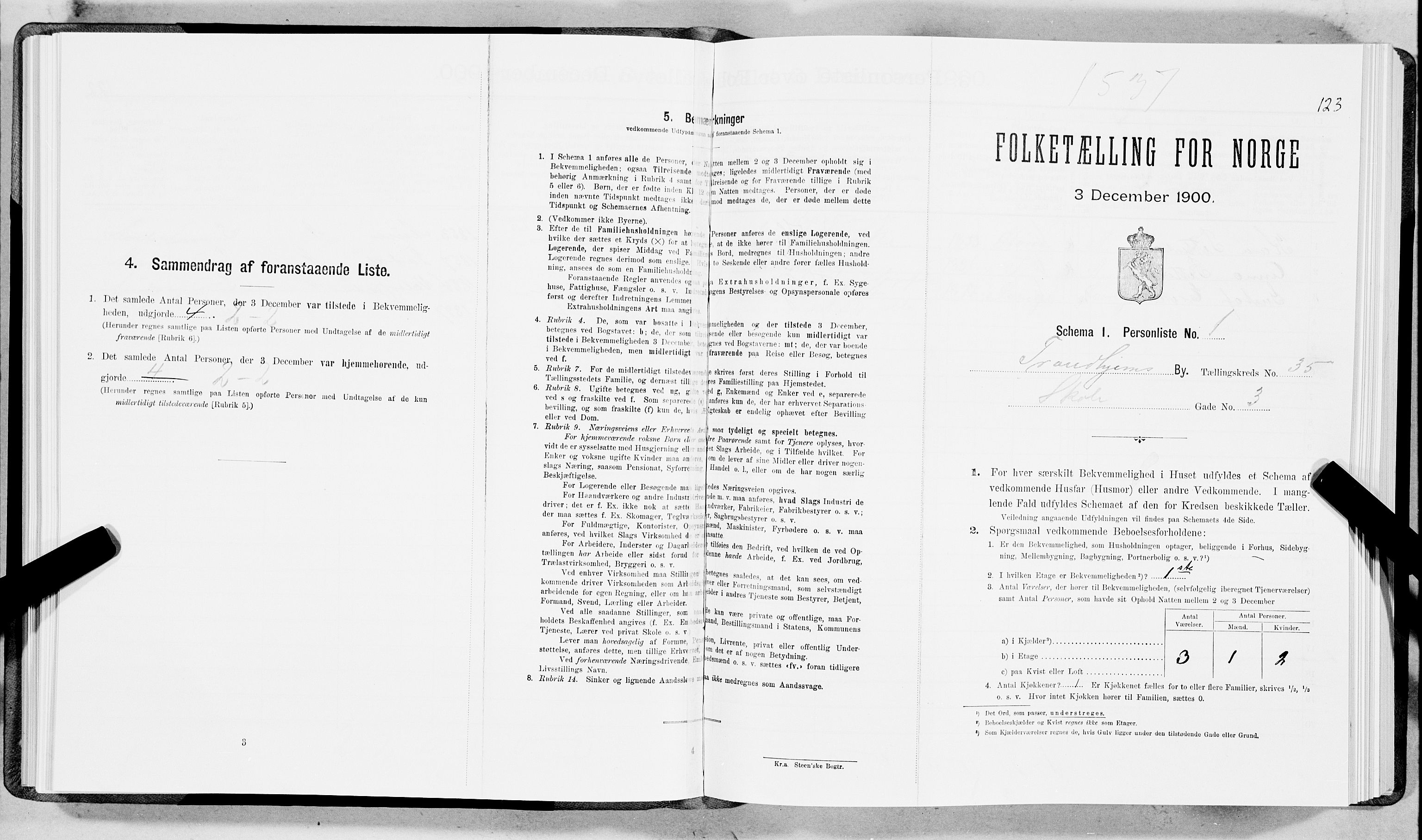 SAT, Folketelling 1900 for 1601 Trondheim kjøpstad, 1900, s. 5889