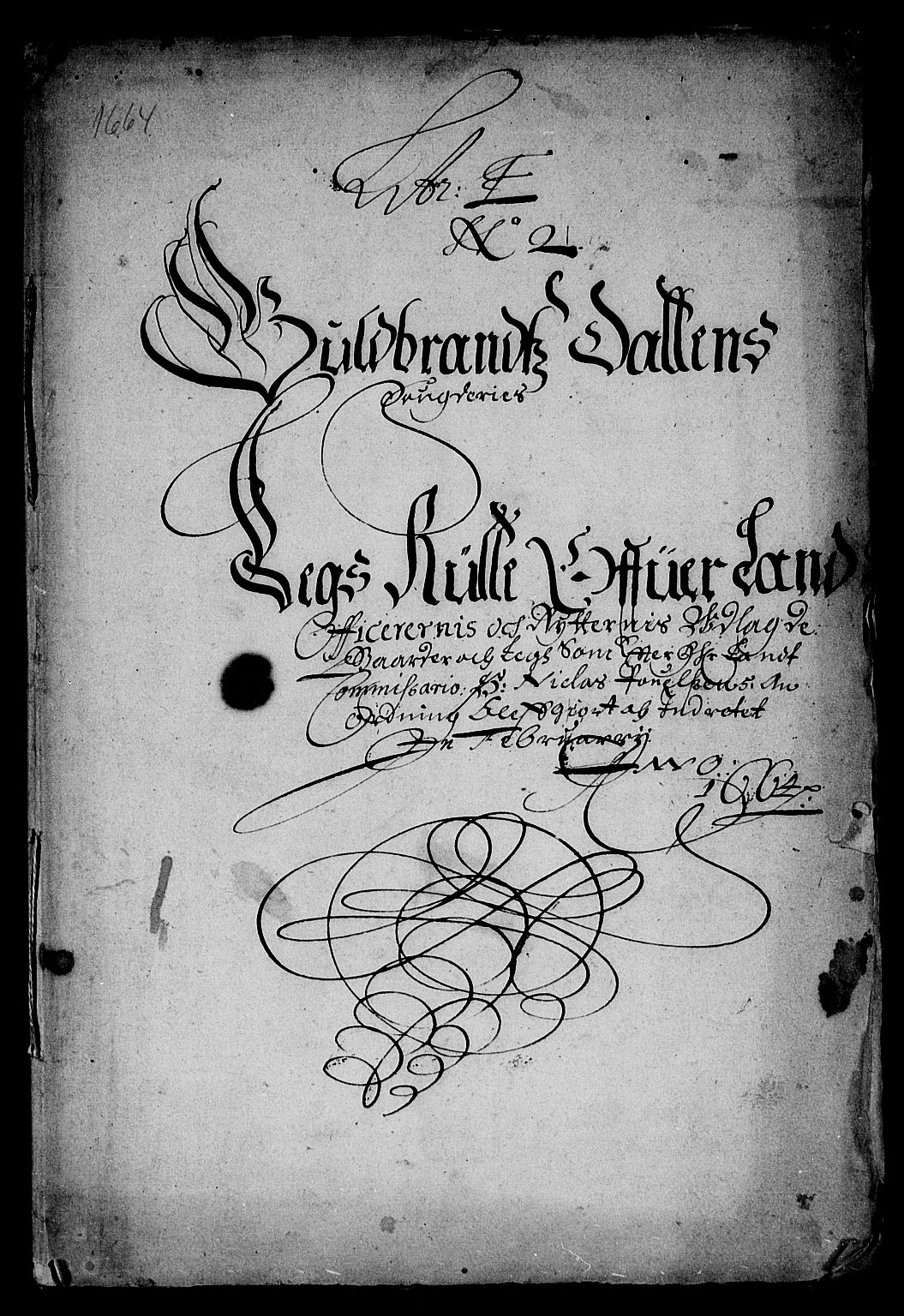 Rentekammeret inntil 1814, Reviderte regnskaper, Stiftamtstueregnskaper, Landkommissariatet på Akershus og Akershus stiftamt, AV/RA-EA-5869/R/Ra/L0020: Landkommissariatet på Akershus, 1664