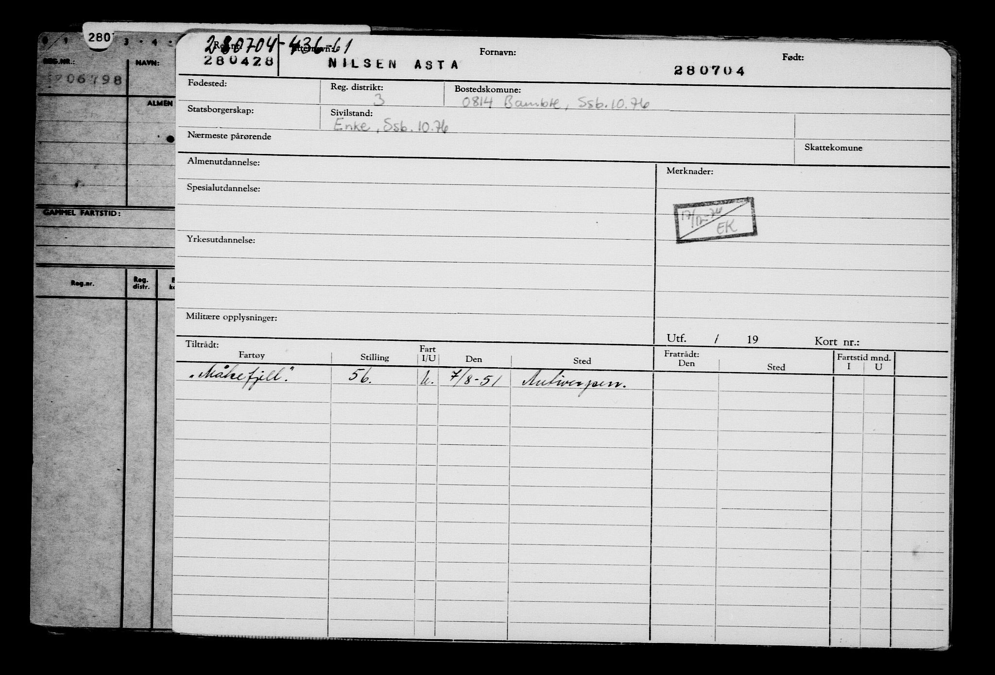 Direktoratet for sjømenn, AV/RA-S-3545/G/Gb/L0054: Hovedkort, 1904, s. 589