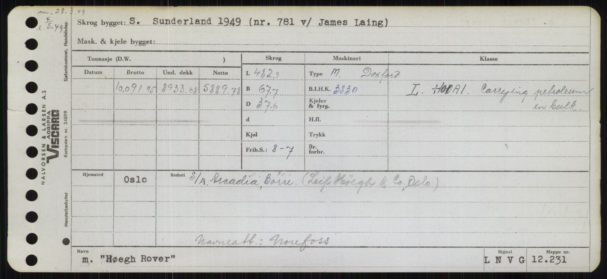 Sjøfartsdirektoratet med forløpere, Skipsmålingen, RA/S-1627/H/Hb/L0002: Fartøy, E-H, s. 451