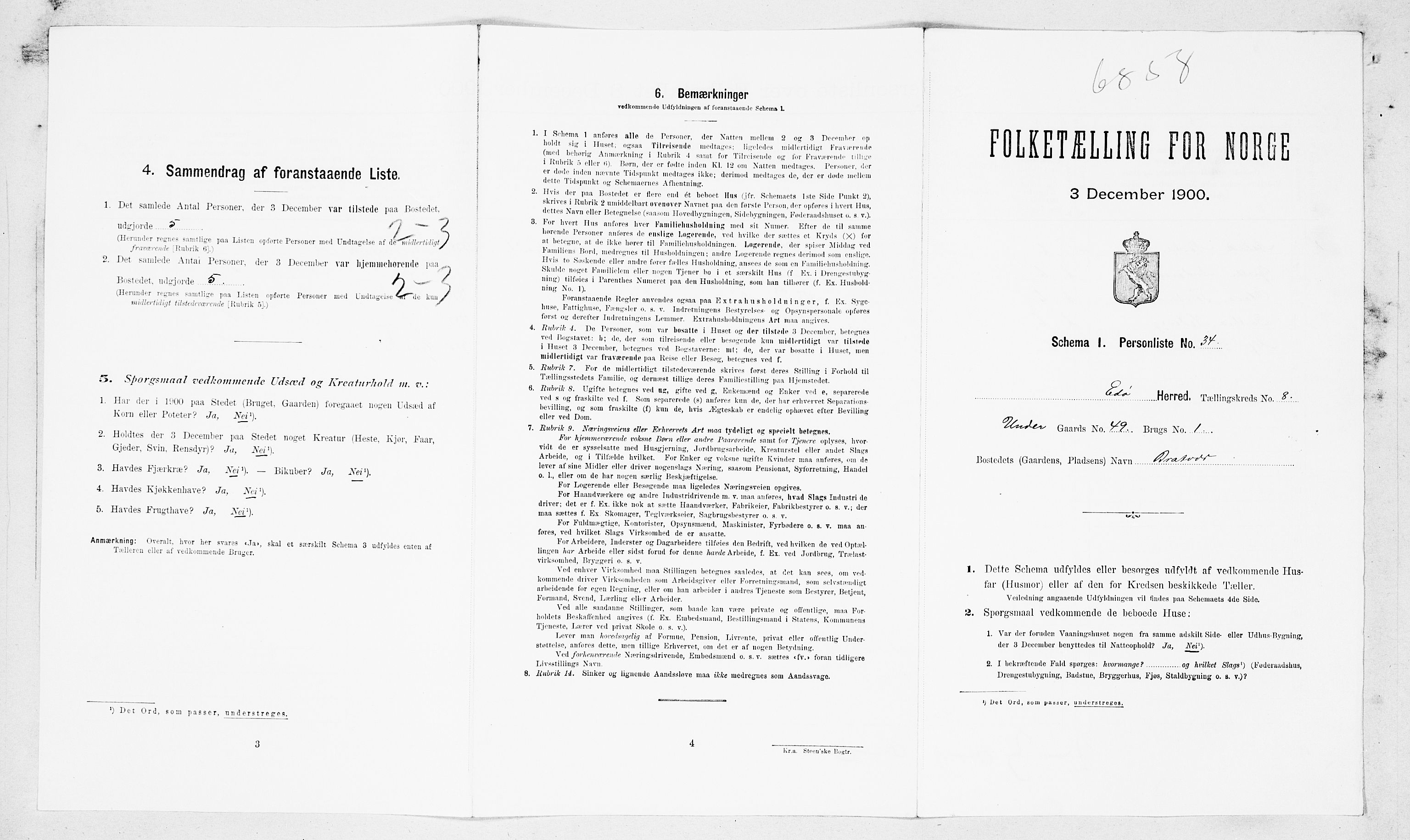 SAT, Folketelling 1900 for 1573 Edøy herred, 1900, s. 704