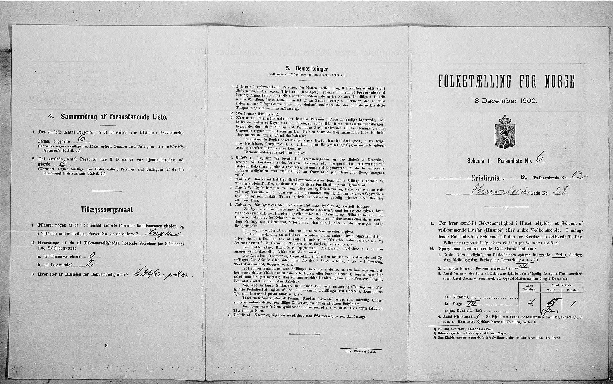 SAO, Folketelling 1900 for 0301 Kristiania kjøpstad, 1900, s. 67313