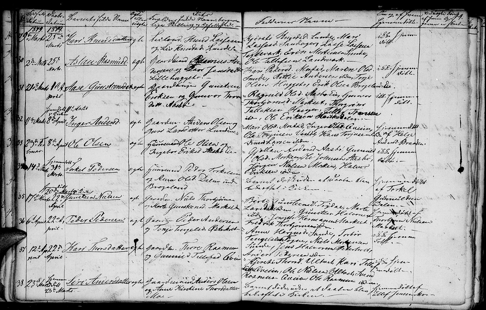 Gjerstad sokneprestkontor, AV/SAK-1111-0014/F/Fb/Fba/L0004: Klokkerbok nr. B 4, 1845-1853, s. 44