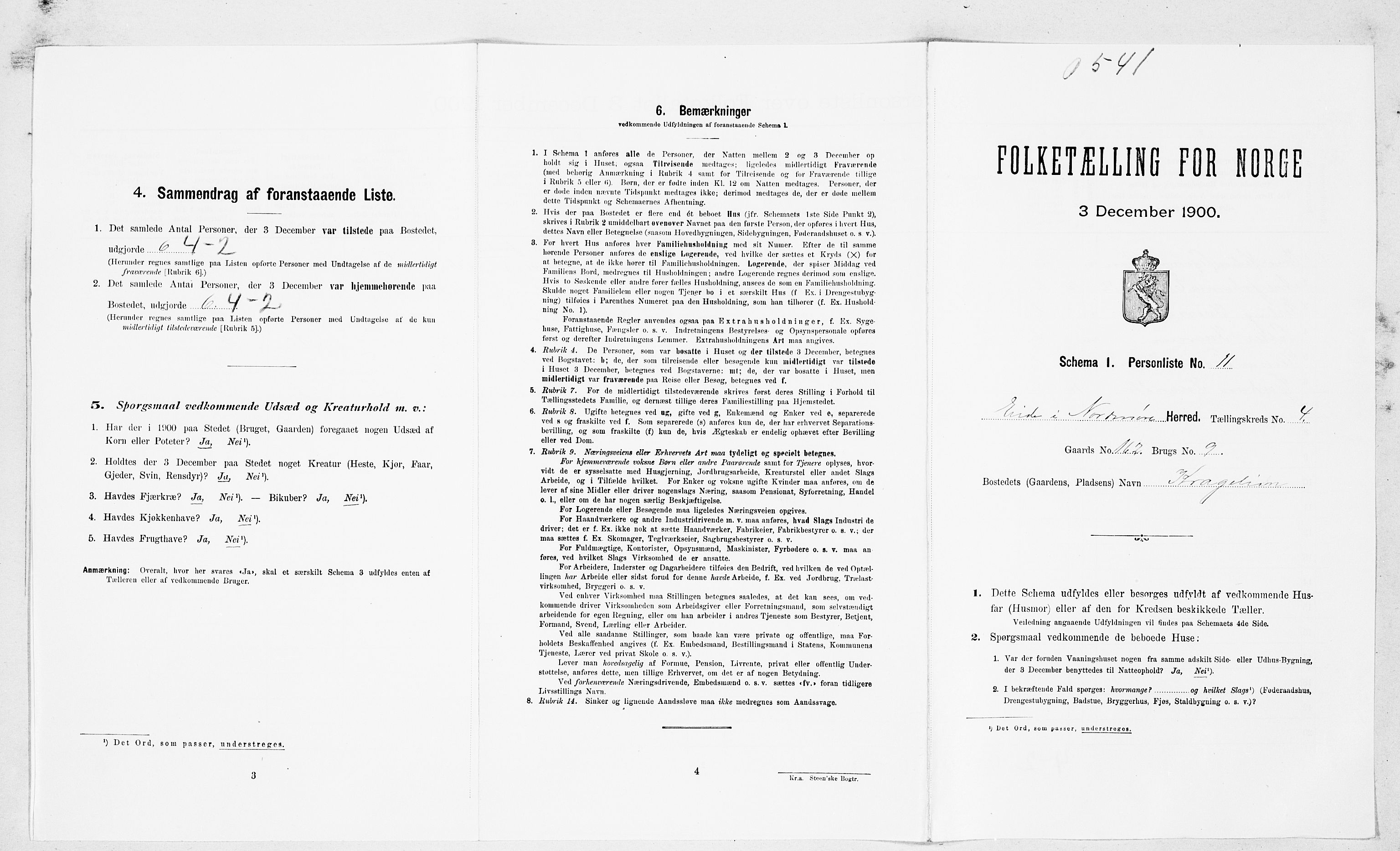 SAT, Folketelling 1900 for 1551 Eide herred, 1900, s. 256