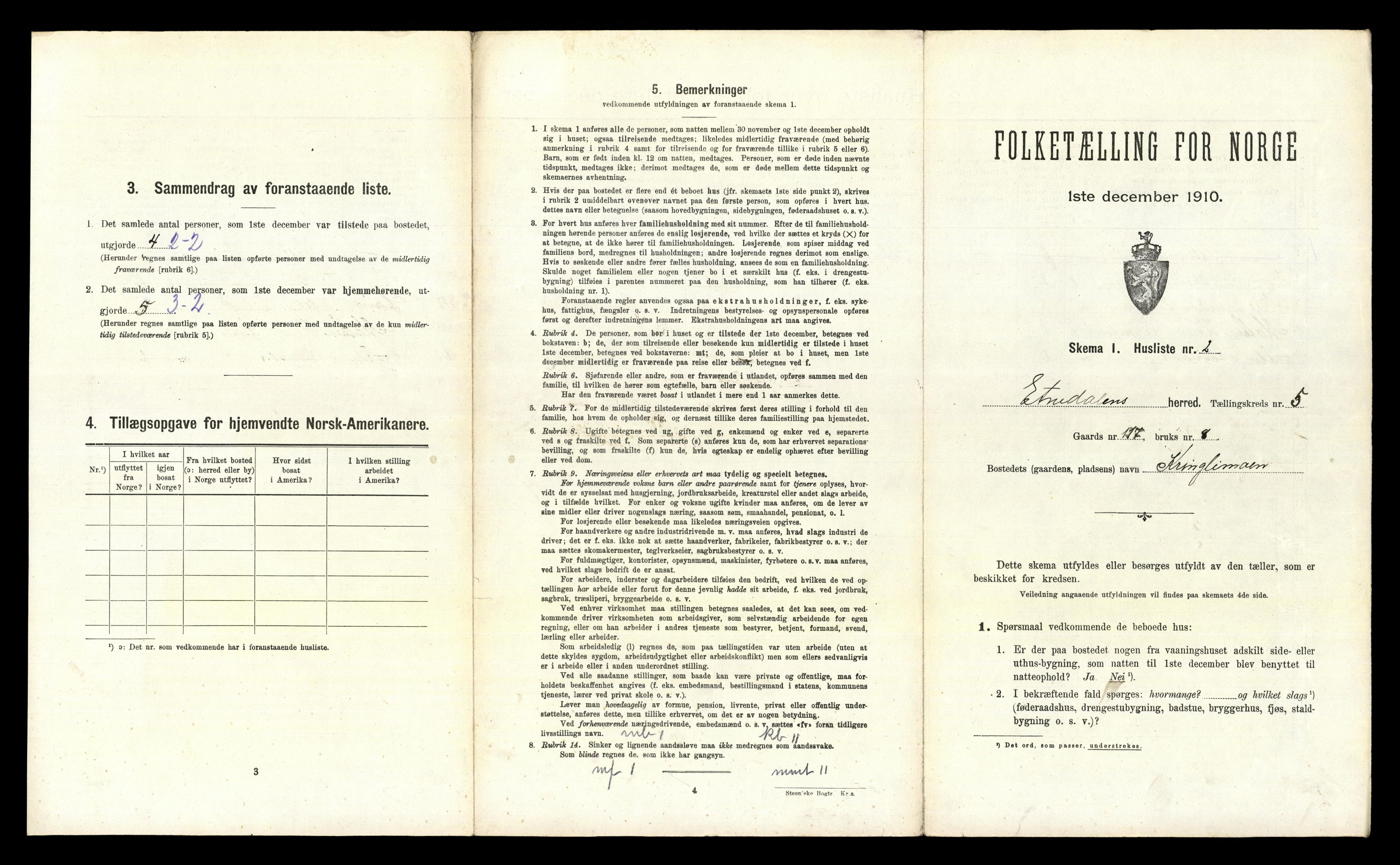 RA, Folketelling 1910 for 0541 Etnedal herred, 1910, s. 335