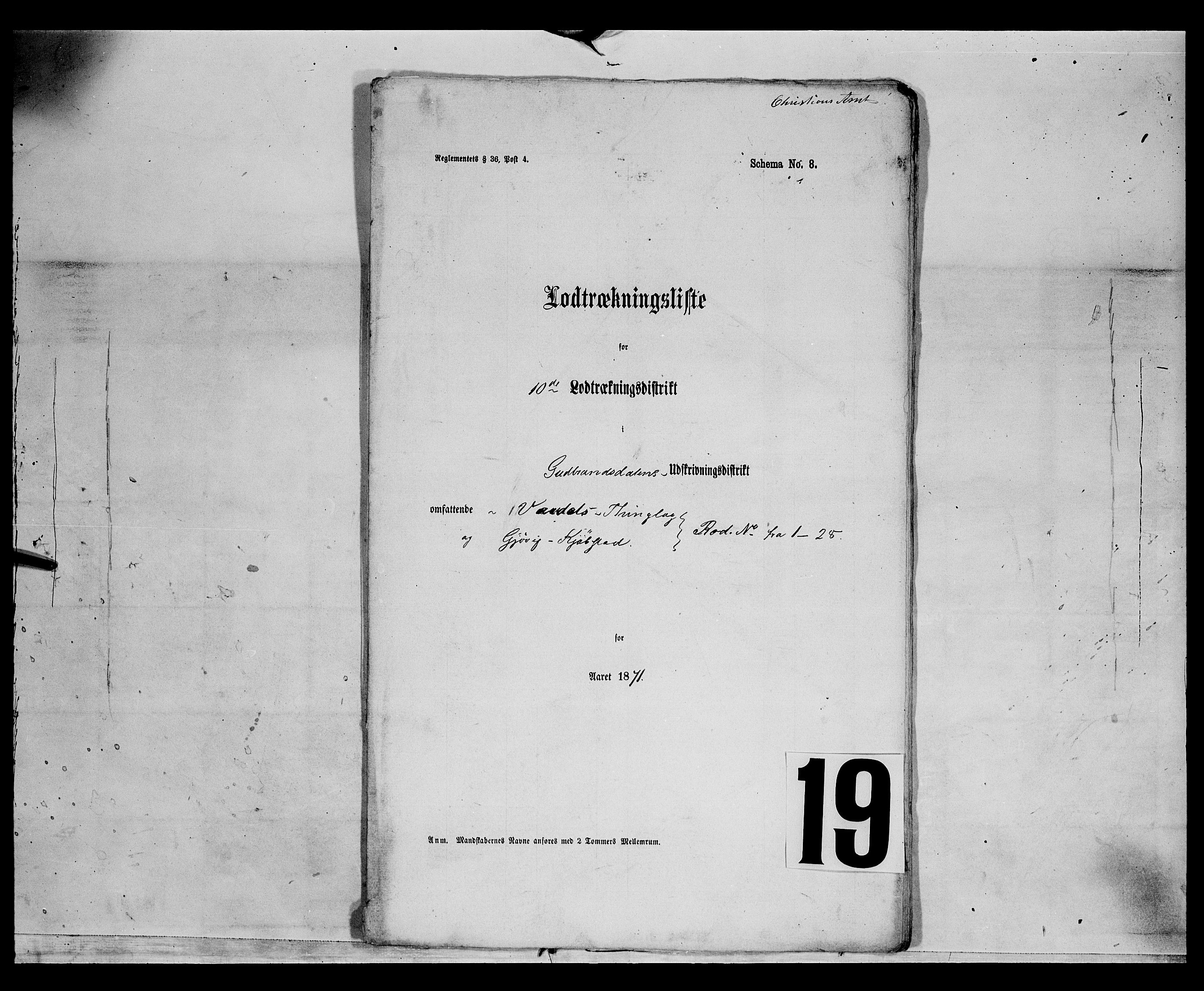 Fylkesmannen i Oppland, SAH/FYO-002/1/K/Kg/L1169: Vardal, Biri og Gjøvik, 1860-1879, s. 7336