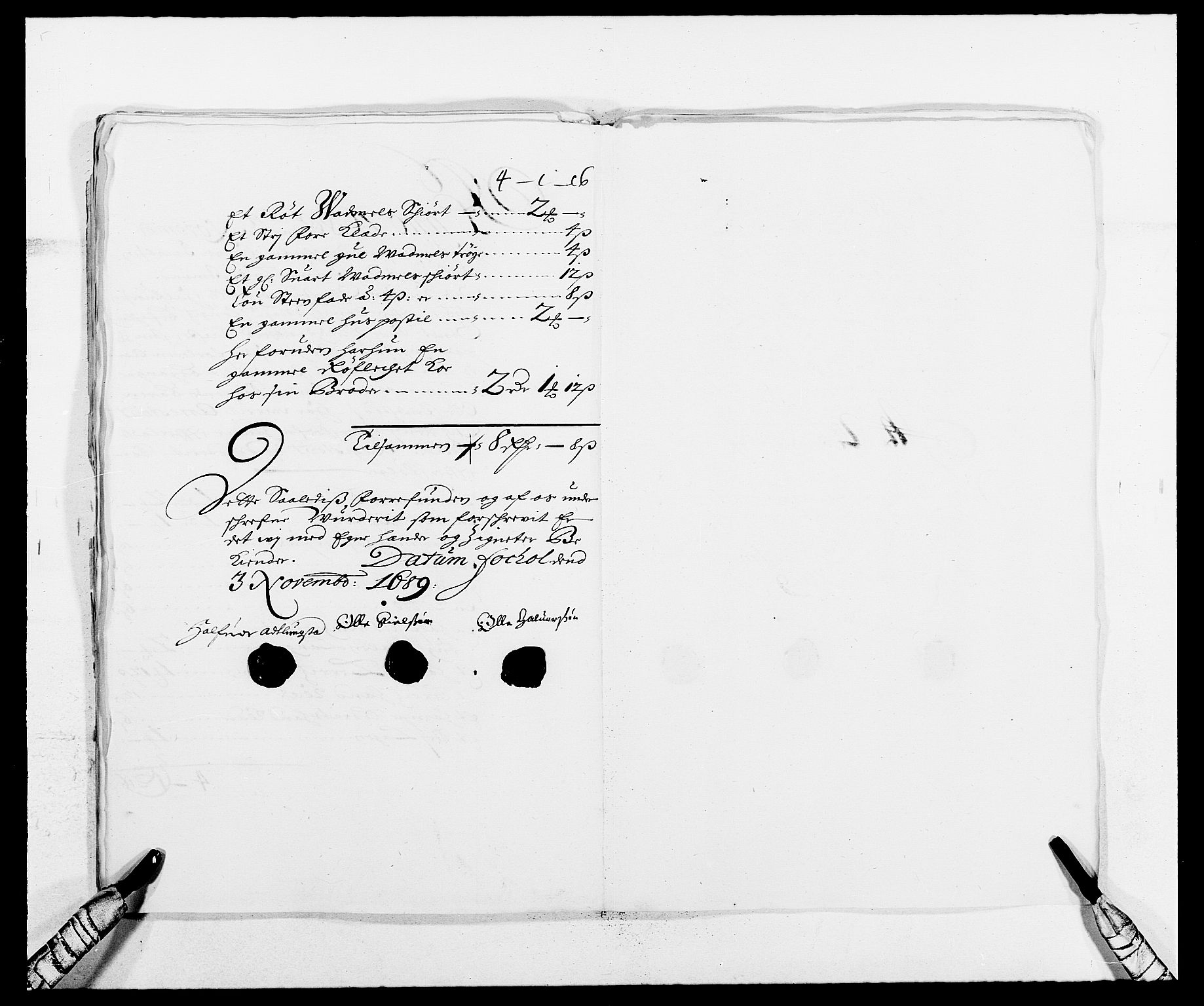 Rentekammeret inntil 1814, Reviderte regnskaper, Fogderegnskap, AV/RA-EA-4092/R16/L1030: Fogderegnskap Hedmark, 1689-1691, s. 61