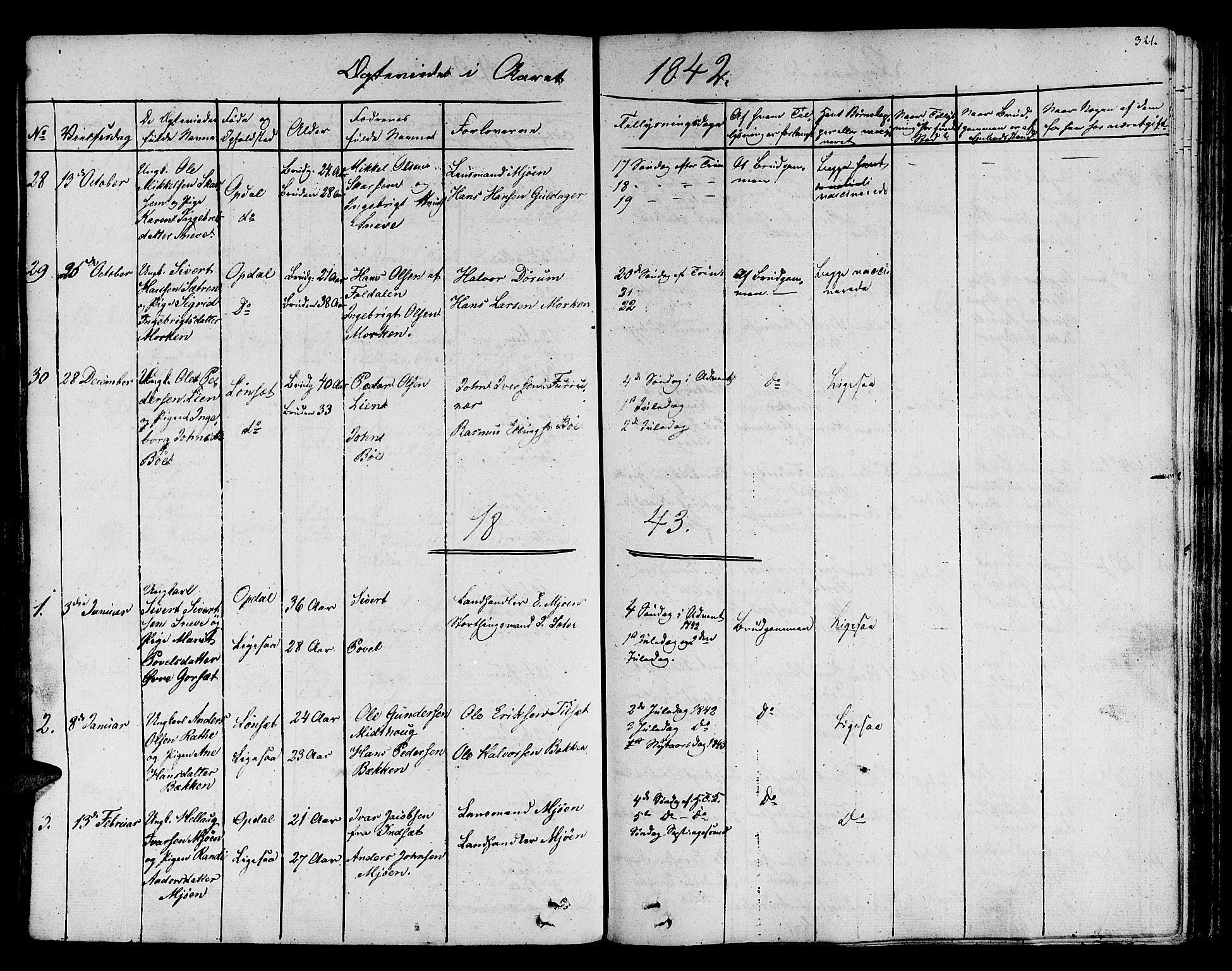 Ministerialprotokoller, klokkerbøker og fødselsregistre - Sør-Trøndelag, AV/SAT-A-1456/678/L0897: Ministerialbok nr. 678A06-07, 1821-1847, s. 321
