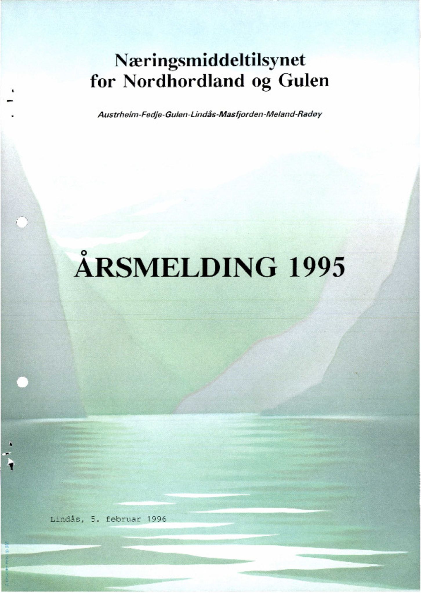 Næringsmiddeltilsynet for Nordhordland og Gulen, IKAH/1263-432/A/Ab/L0002: Årsmeldinger, 1995