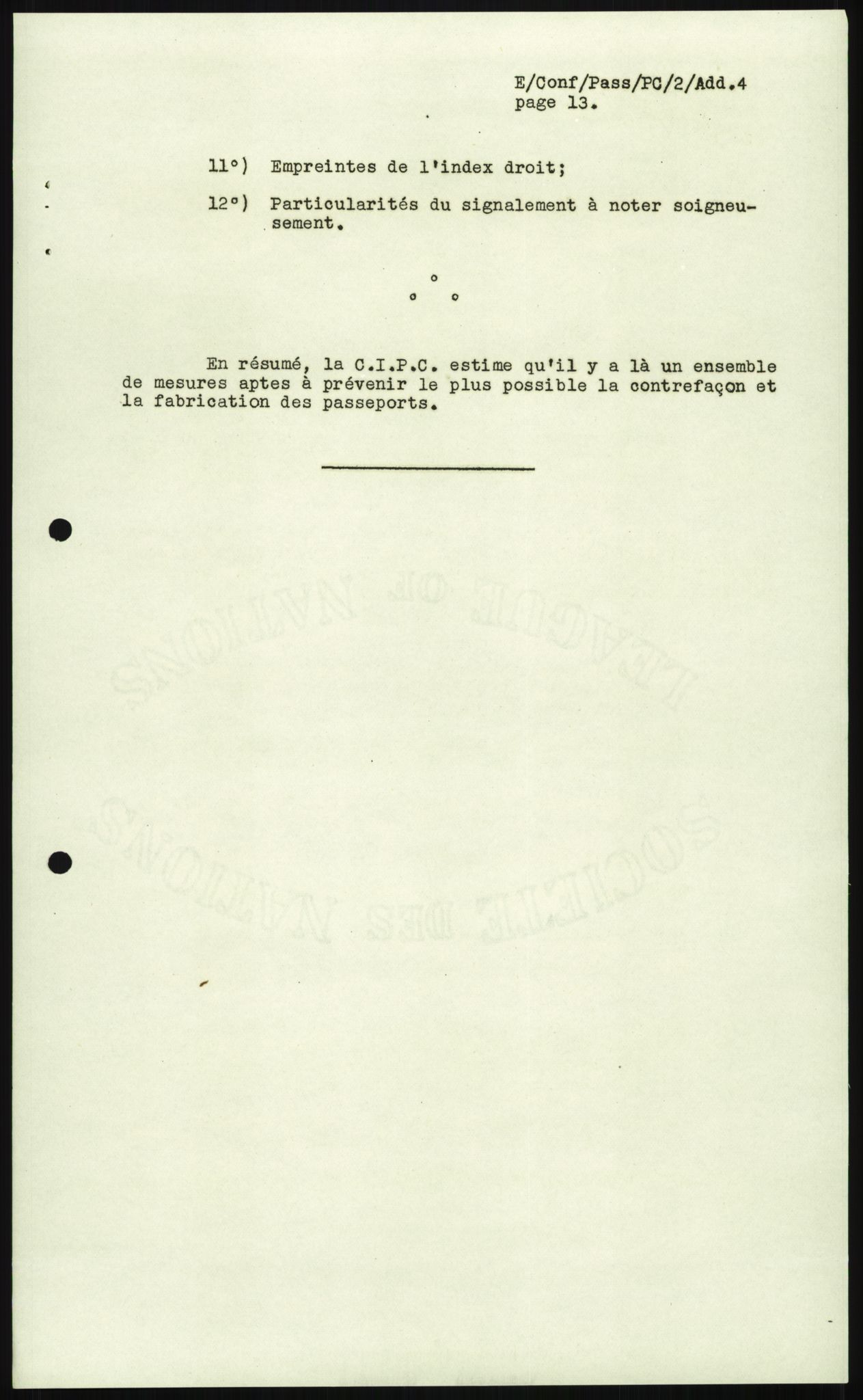 Justisdepartementet, 3. politikontor P3, RA/S-1051/D/L0039: Passforskrifter - Passinstruksen, 1947-1952, s. 63