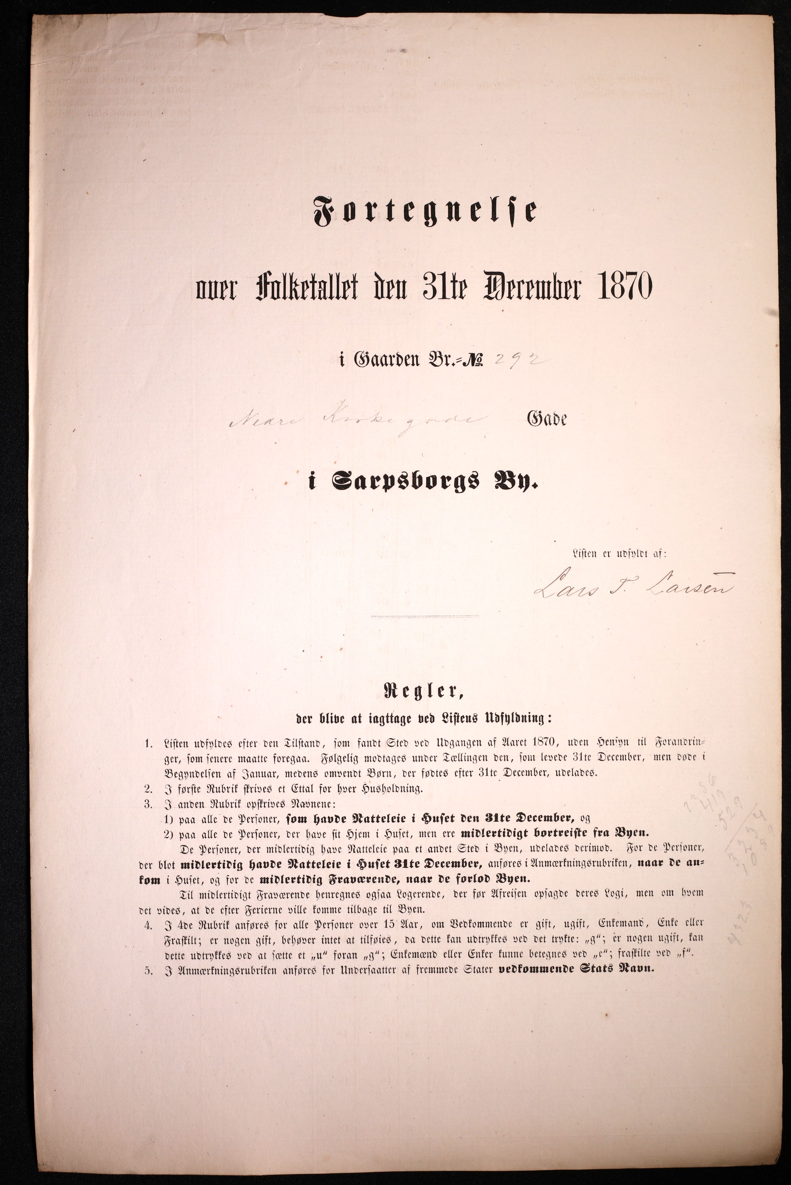 RA, Folketelling 1870 for 0102 Sarpsborg kjøpstad, 1870, s. 171