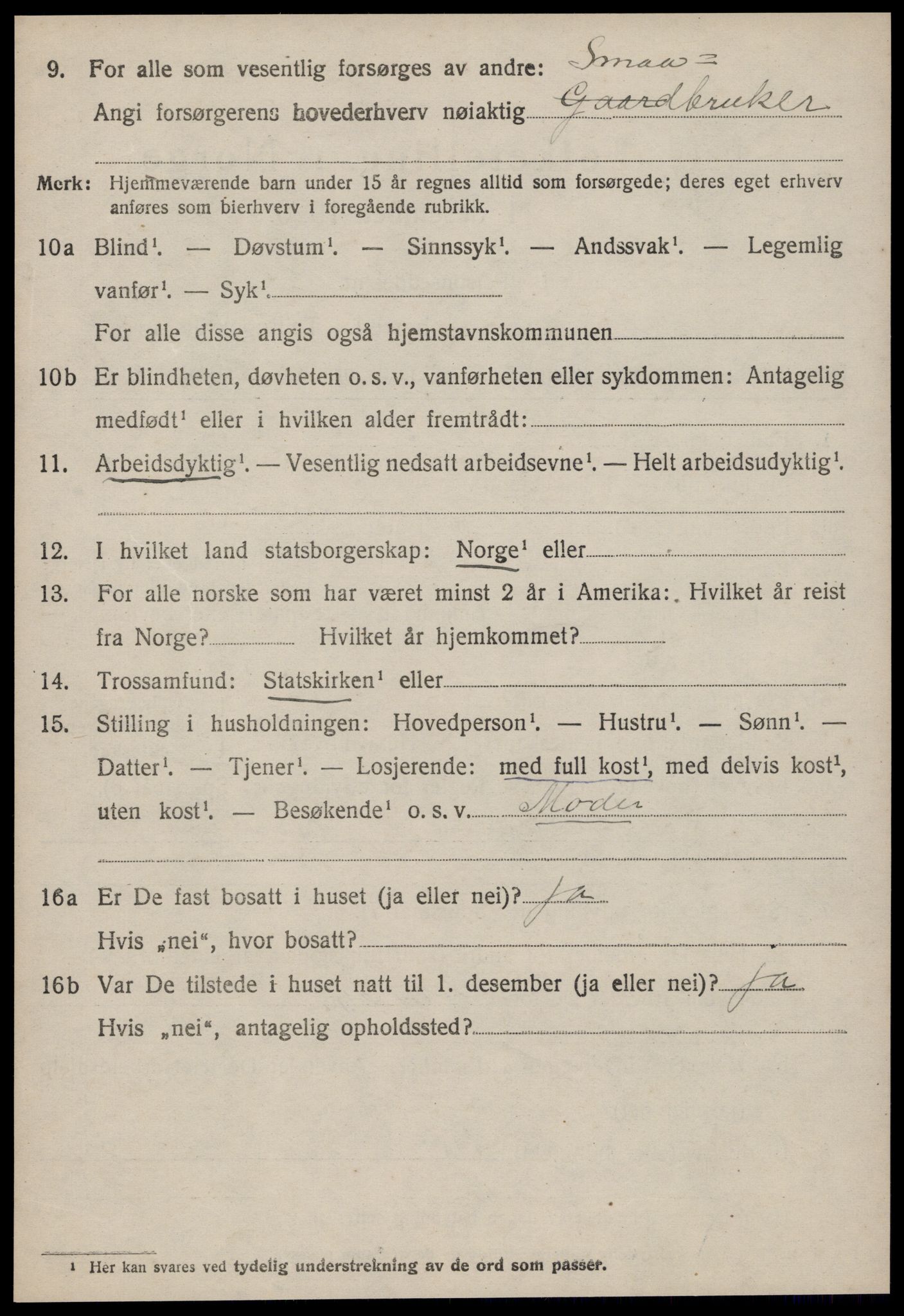 SAT, Folketelling 1920 for 1543 Nesset herred, 1920, s. 1187