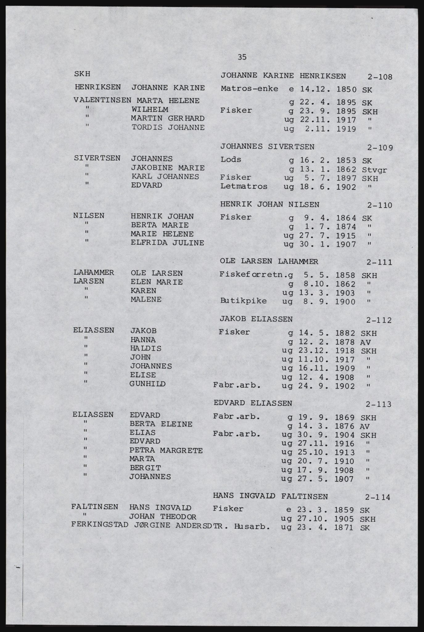 SAST, Avskrift av folketellingen 1920 for Karmøy, 1920, s. 47