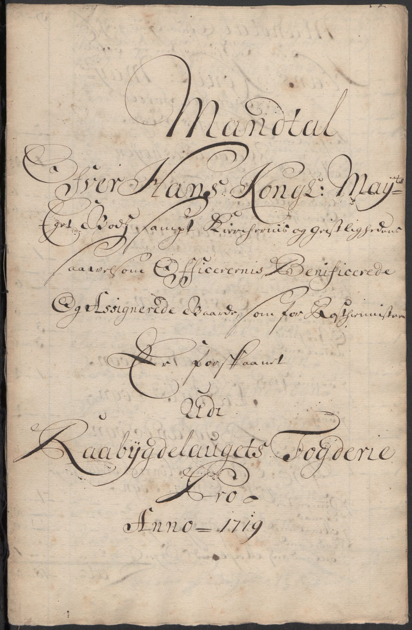 Rentekammeret inntil 1814, Reviderte regnskaper, Fogderegnskap, RA/EA-4092/R40/L2453: Fogderegnskap Råbyggelag, 1718-1719, s. 274