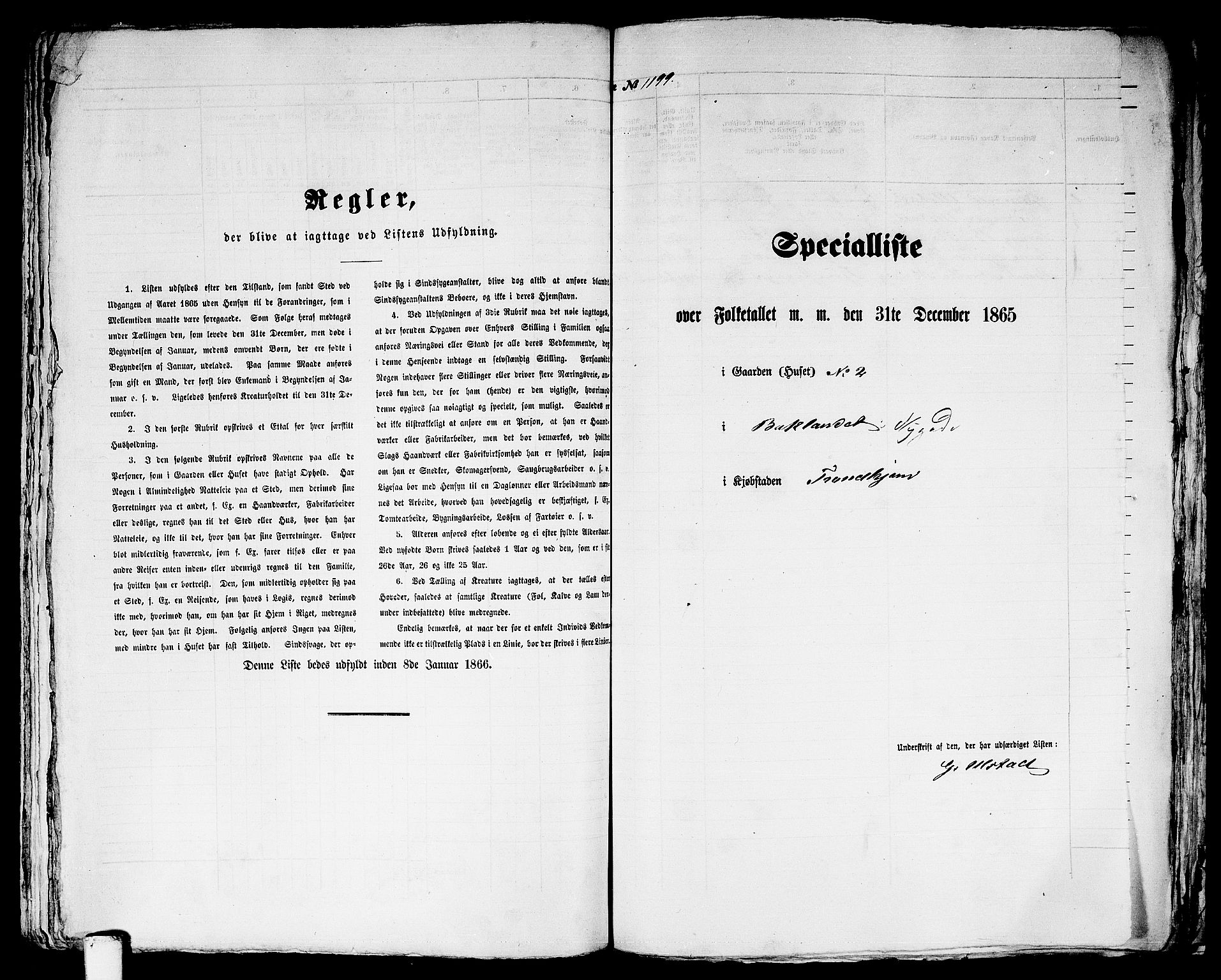 RA, Folketelling 1865 for 1601 Trondheim kjøpstad, 1865, s. 2492