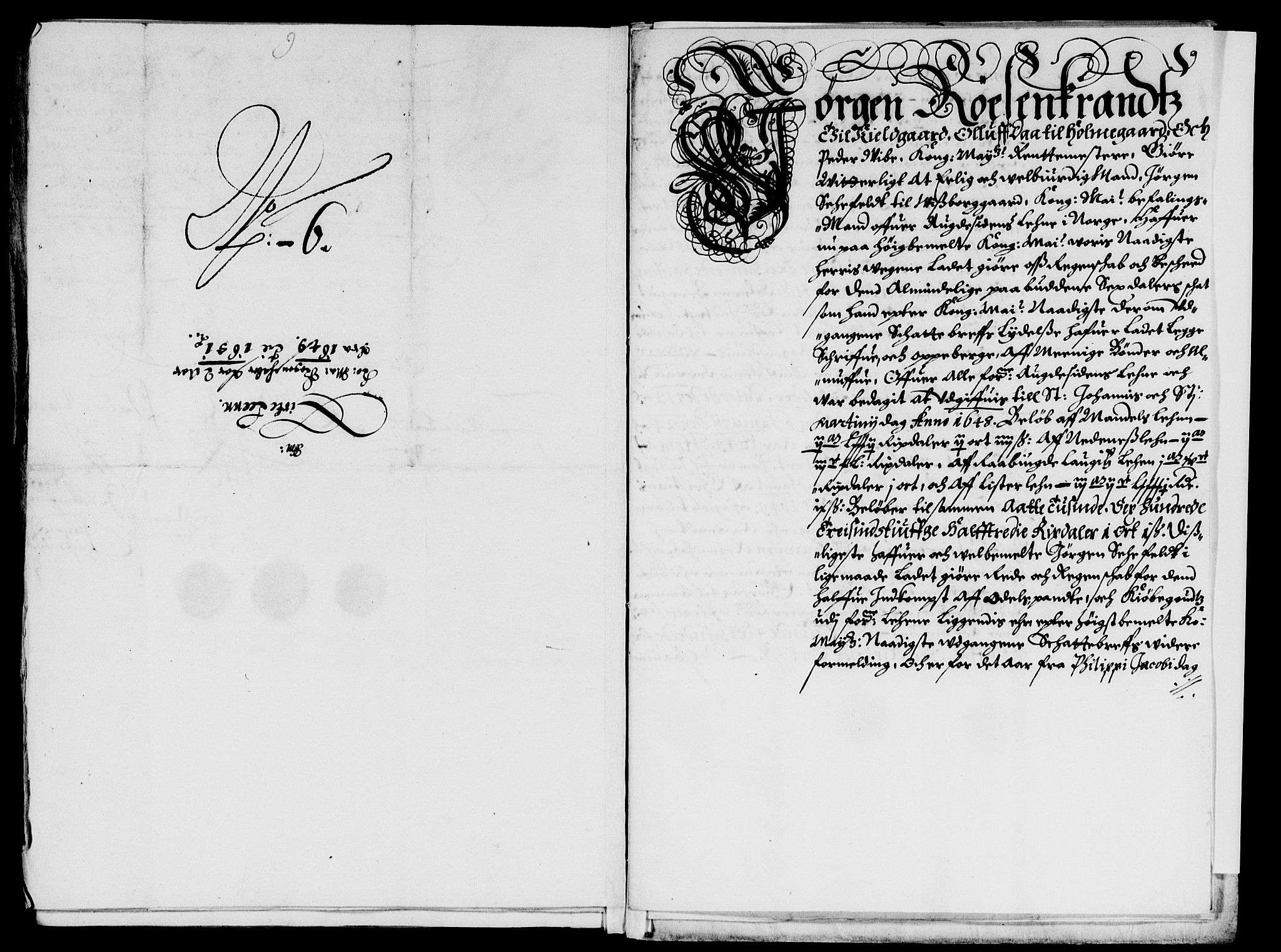 Rentekammeret inntil 1814, Reviderte regnskaper, Lensregnskaper, AV/RA-EA-5023/R/Rb/Rbq/L0040: Nedenes len. Mandals len. Råbyggelag., 1648-1652