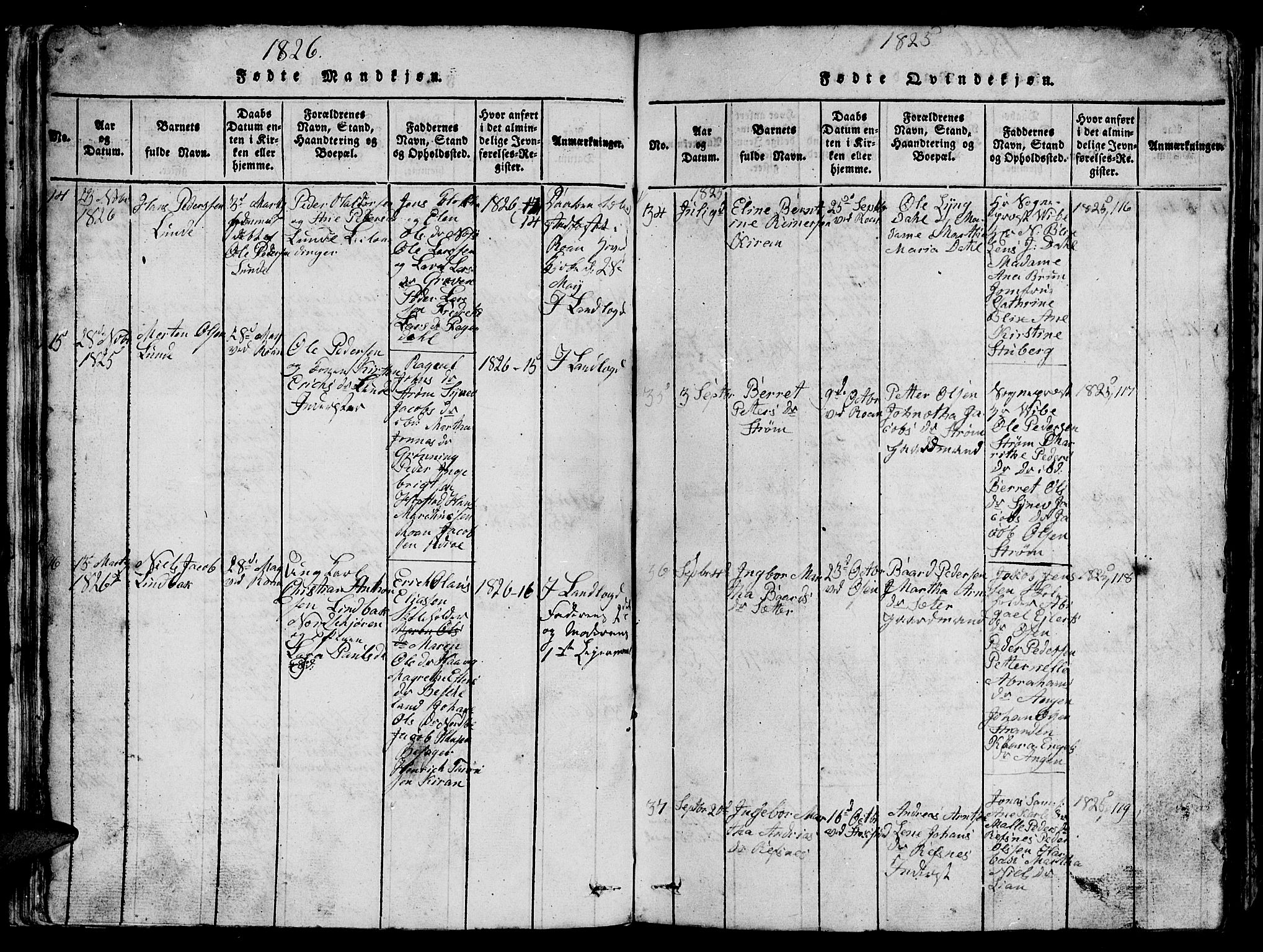 Ministerialprotokoller, klokkerbøker og fødselsregistre - Sør-Trøndelag, SAT/A-1456/657/L0714: Klokkerbok nr. 657C01, 1818-1868, s. 44