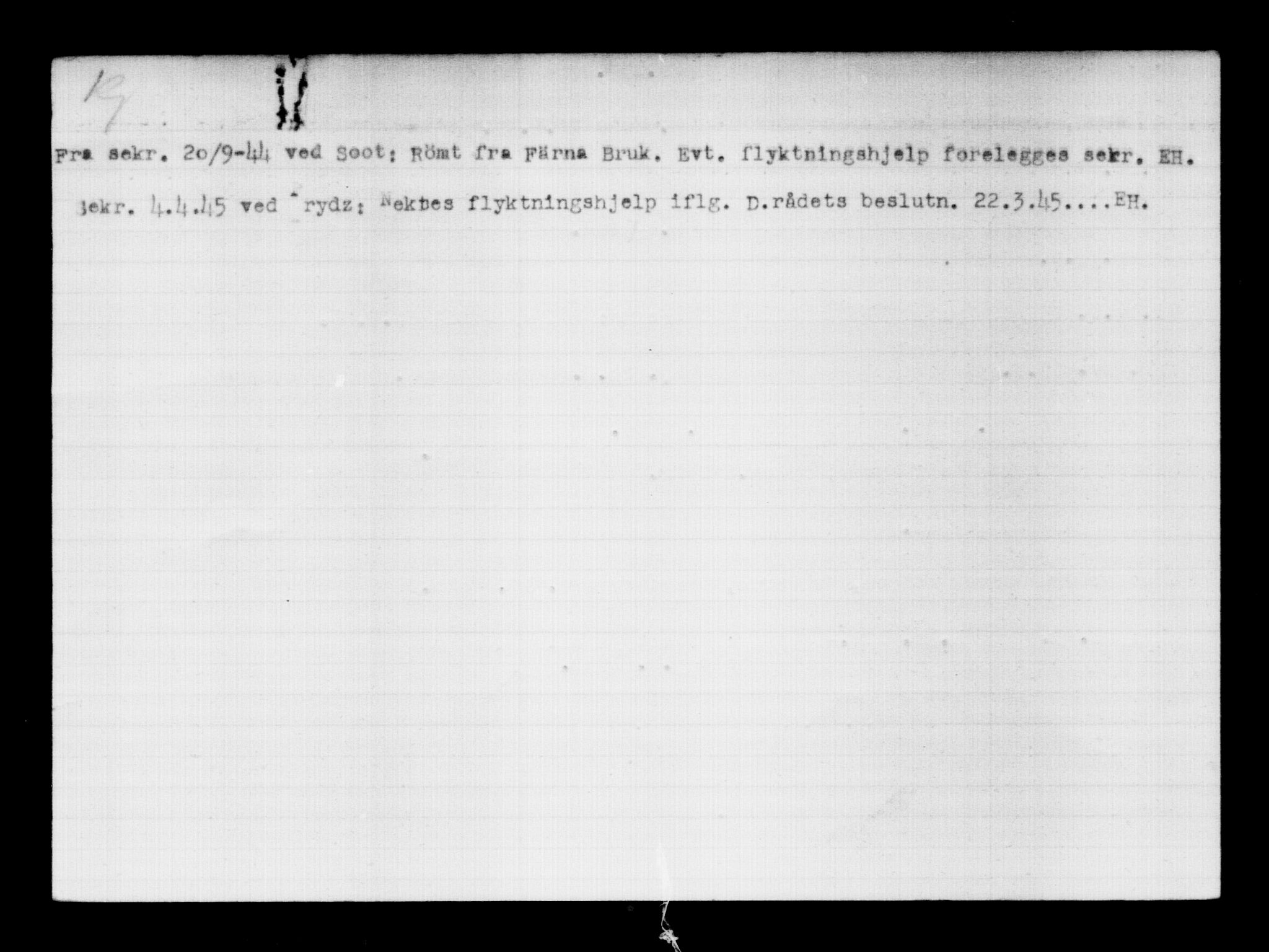 Den Kgl. Norske Legasjons Flyktningskontor, RA/S-6753/V/Va/L0012: Kjesäterkartoteket.  Flyktningenr. 28300-31566, 1940-1945, s. 924