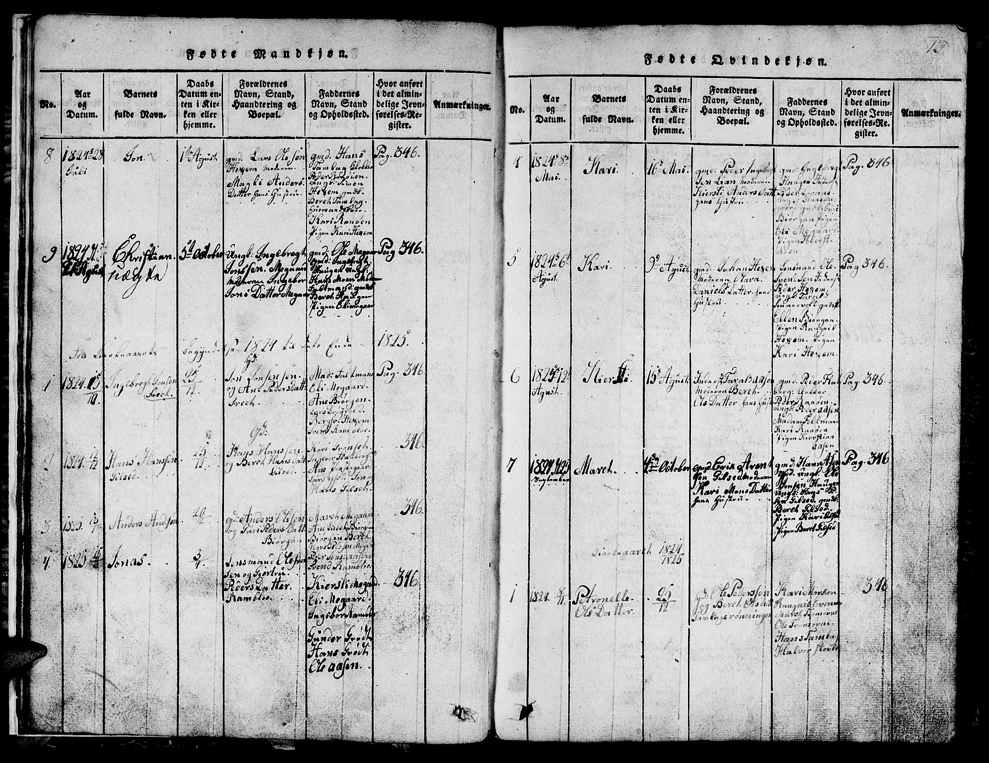 Ministerialprotokoller, klokkerbøker og fødselsregistre - Sør-Trøndelag, AV/SAT-A-1456/685/L0976: Klokkerbok nr. 685C01, 1817-1878, s. 13