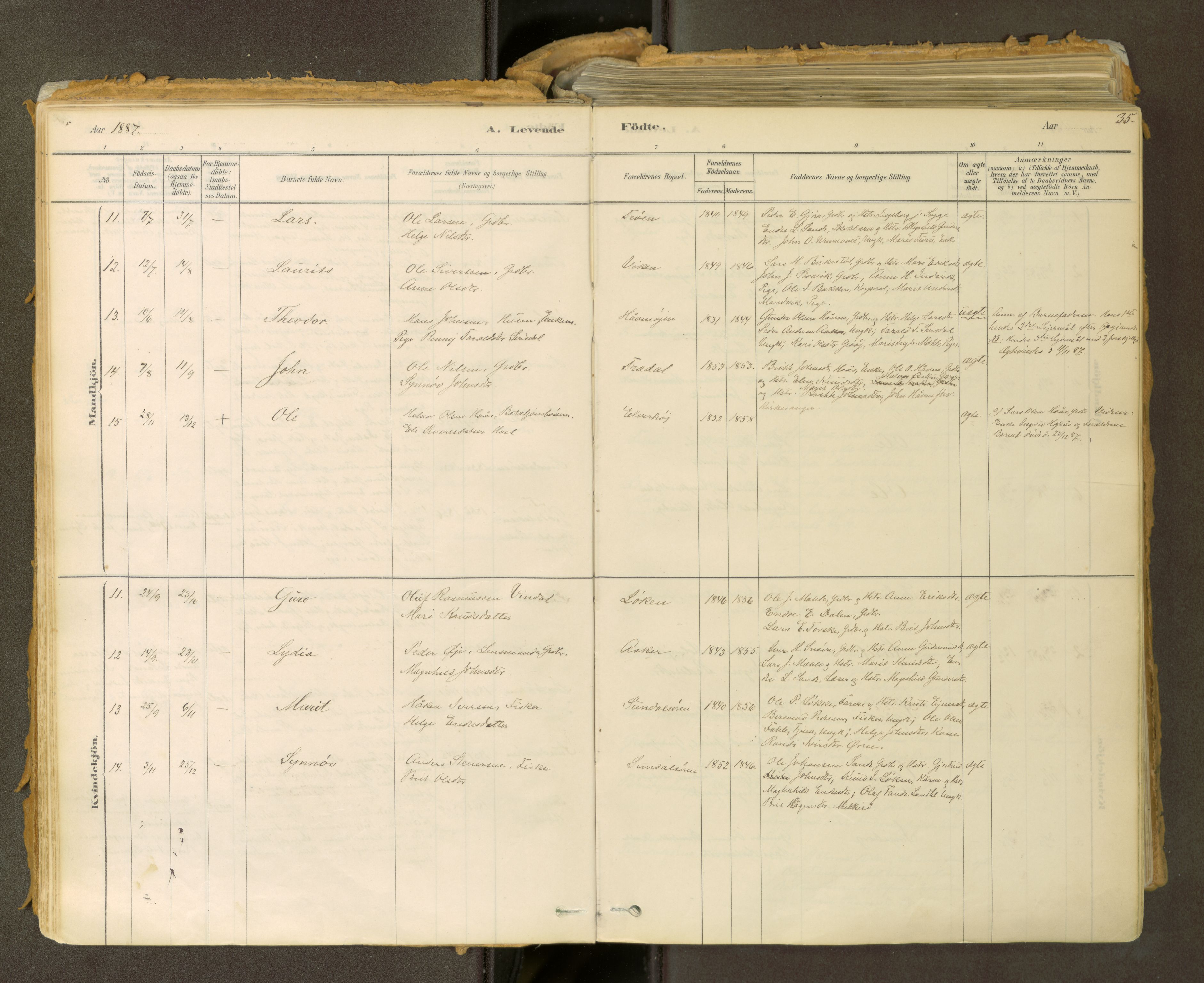 Sunndal sokneprestkontor, AV/SAT-A-1085/1/I/I1/I1a: Ministerialbok nr. 2, 1877-1914, s. 35