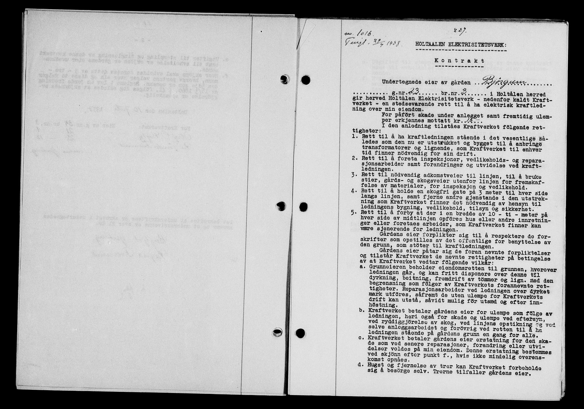 Gauldal sorenskriveri, SAT/A-0014/1/2/2C/L0049: Pantebok nr. 53, 1938-1938, Dagboknr: 1016/1938