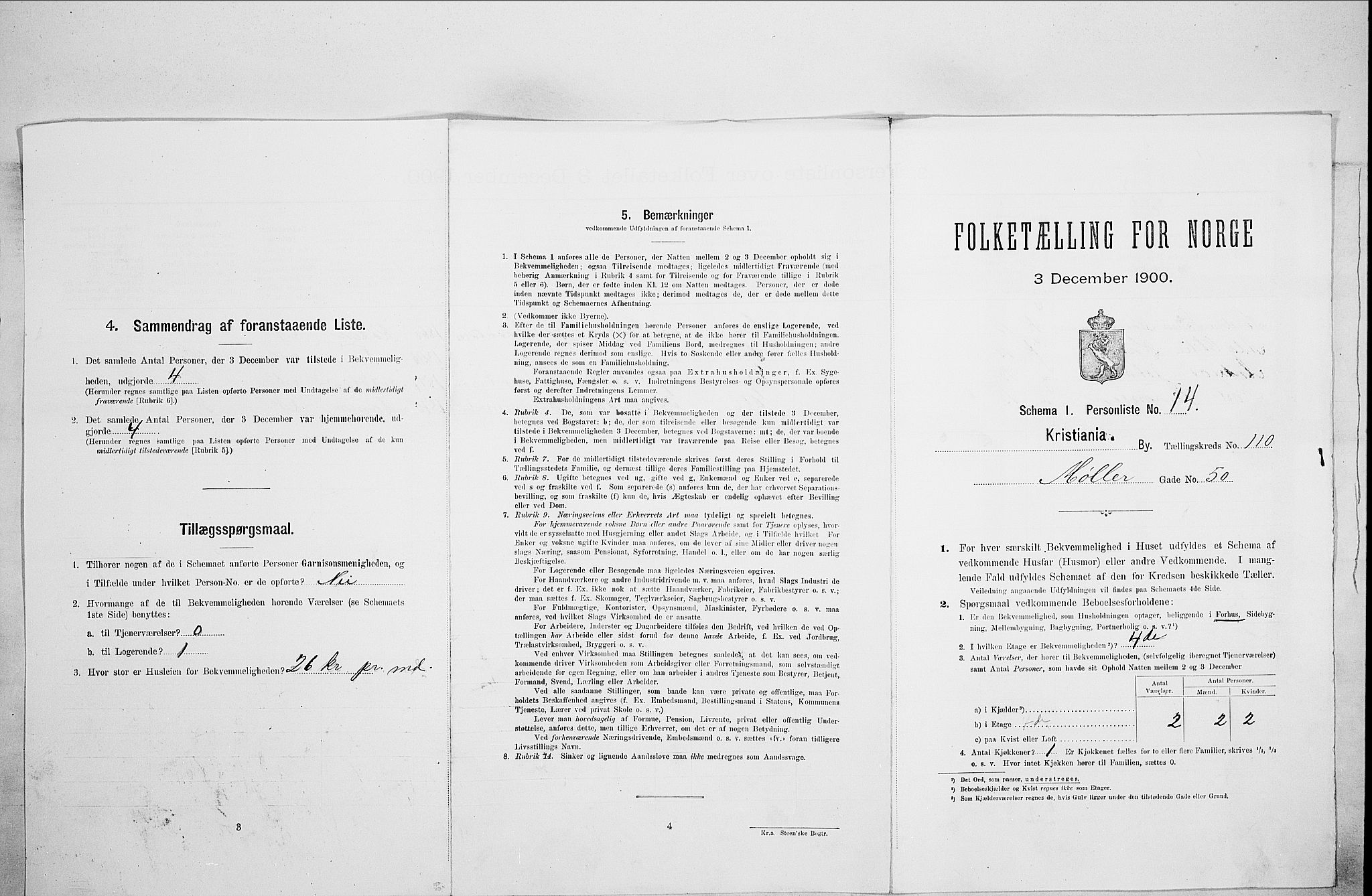SAO, Folketelling 1900 for 0301 Kristiania kjøpstad, 1900, s. 62395