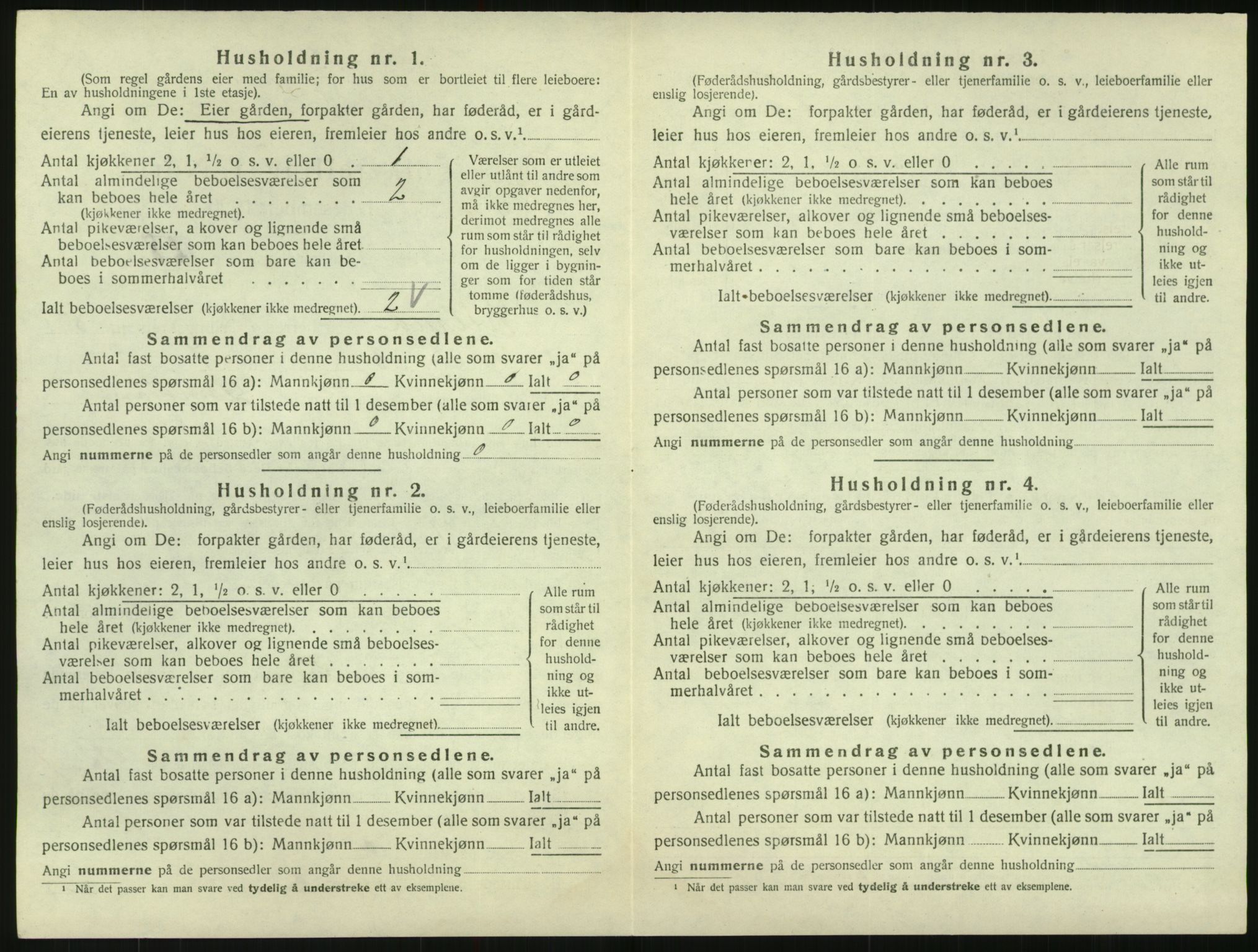 SAK, Folketelling 1920 for 0935 Iveland herred, 1920, s. 296