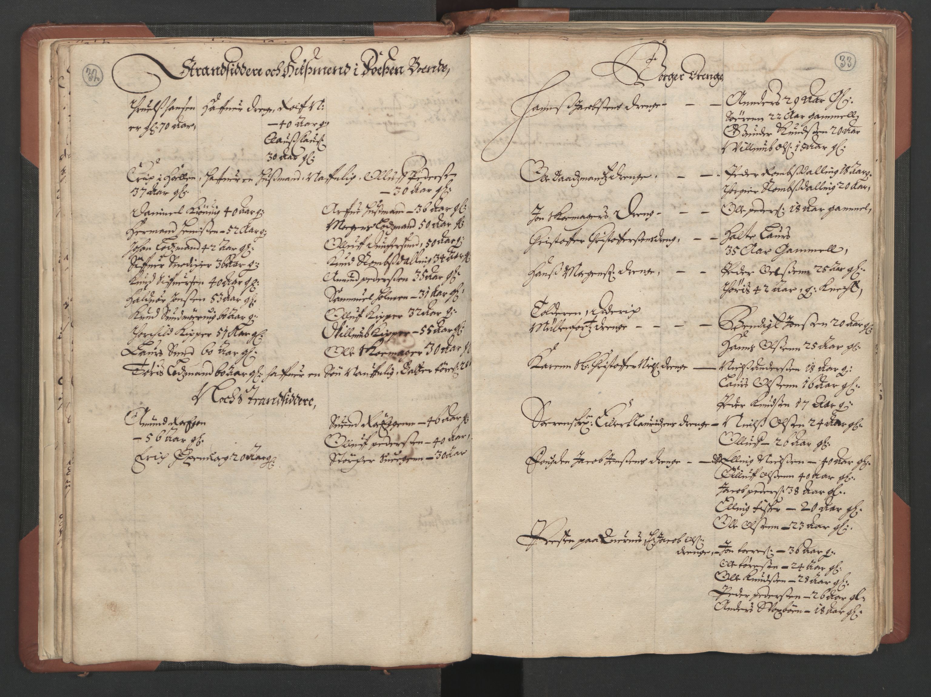 RA, Fogdenes og sorenskrivernes manntall 1664-1666, nr. 17: Nordmøre fogderi, 1664, s. 32-33