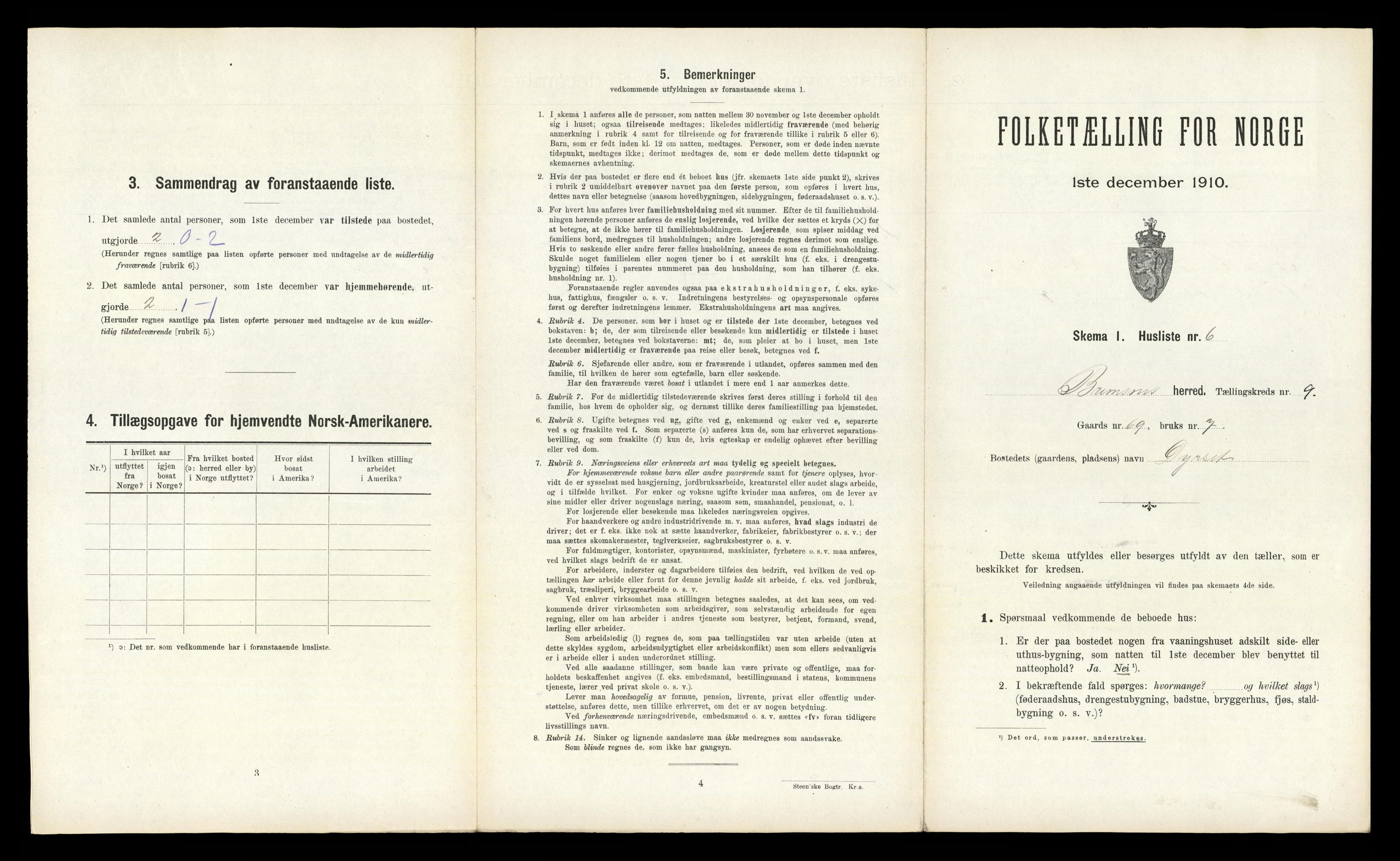 RA, Folketelling 1910 for 1554 Bremsnes herred, 1910, s. 1158