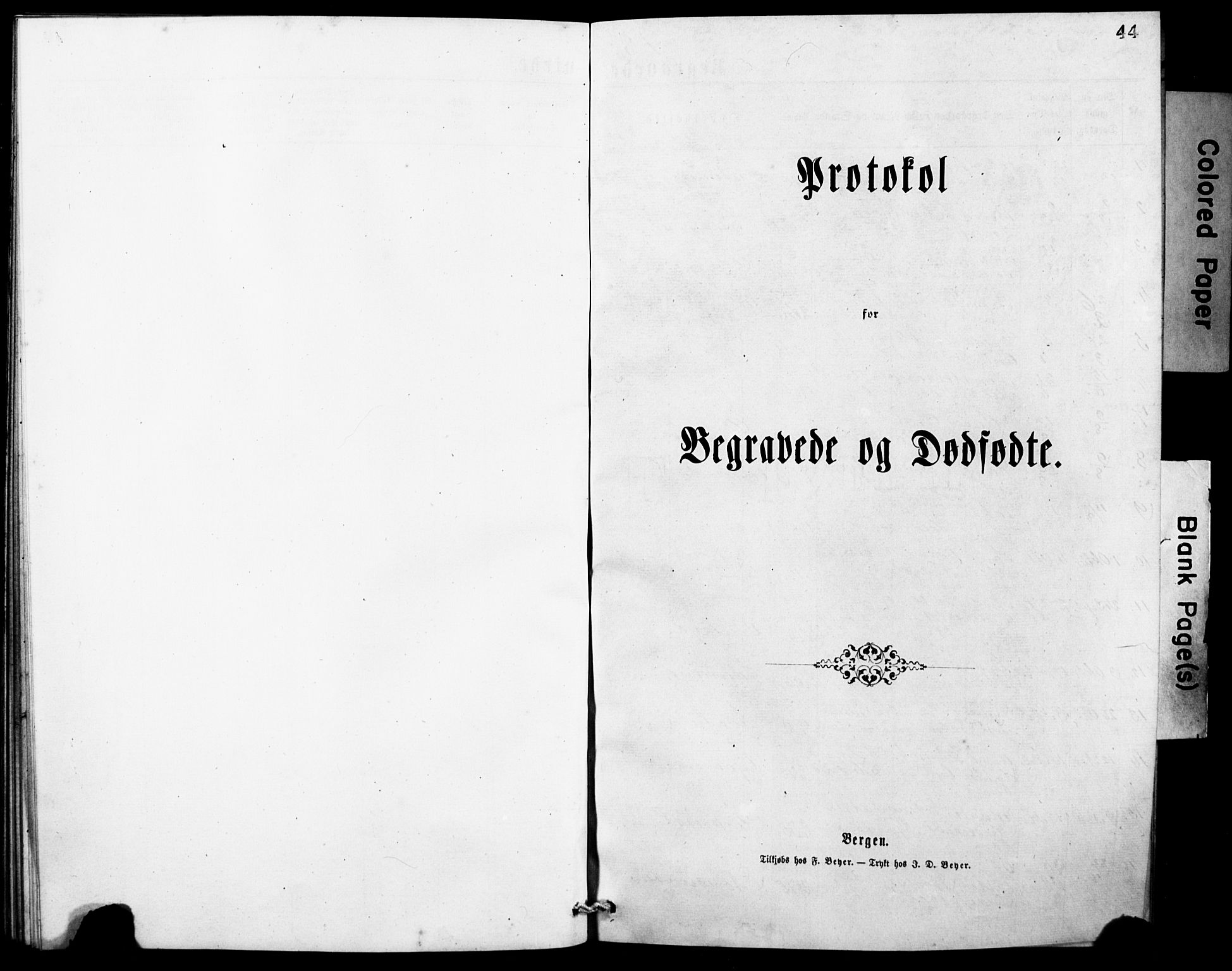 Stryn Sokneprestembete, AV/SAB-A-82501: Klokkerbok nr. A 1A, 1877-1882, s. 44