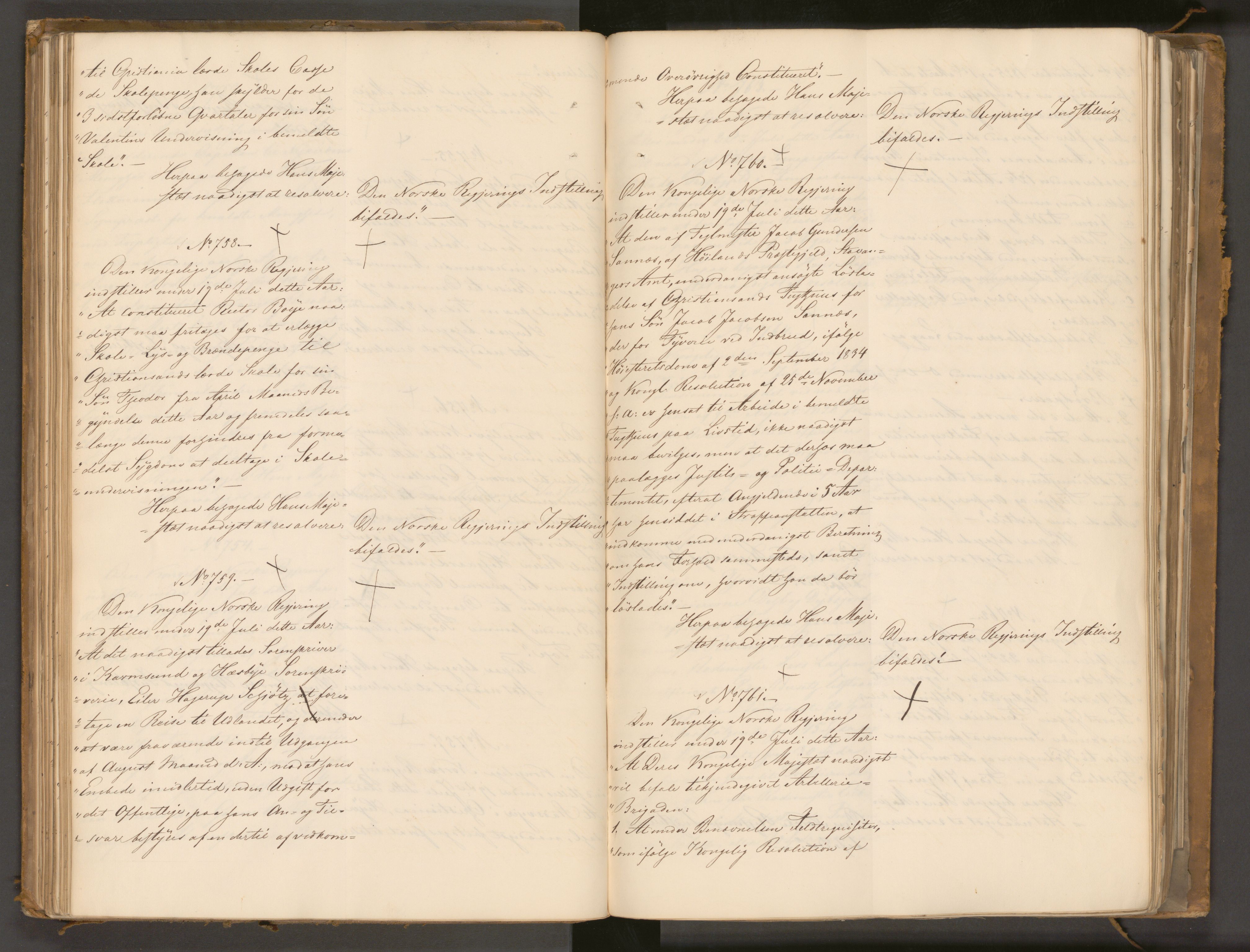 Statsrådssekretariatet, AV/RA-S-1001/A/Ab/L0043: Kgl. res. nr. 632-1192, 2. halvår, 1836