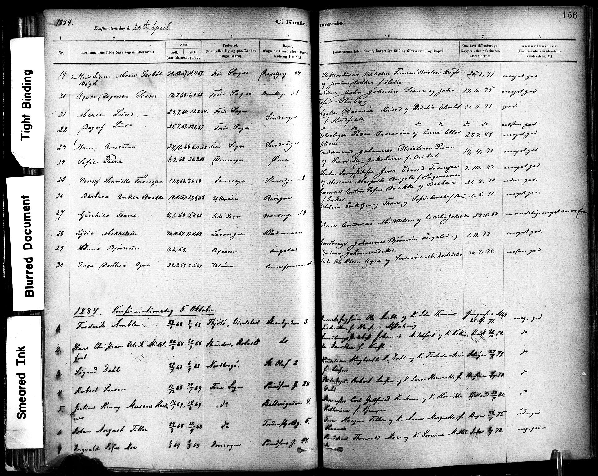 Ministerialprotokoller, klokkerbøker og fødselsregistre - Sør-Trøndelag, SAT/A-1456/602/L0119: Ministerialbok nr. 602A17, 1880-1901, s. 156