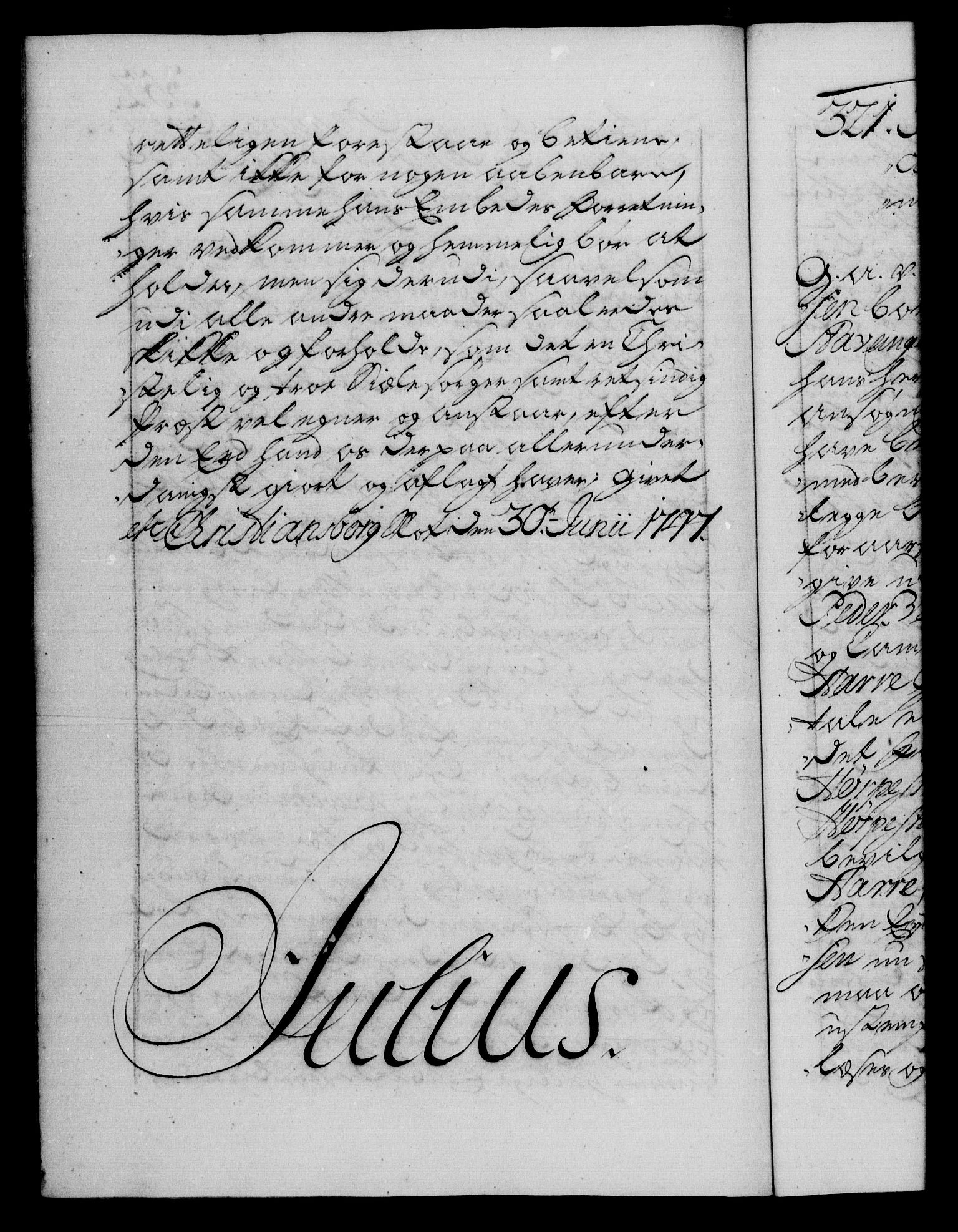 Danske Kanselli 1572-1799, RA/EA-3023/F/Fc/Fca/Fcaa/L0035: Norske registre, 1746-1748, s. 352b