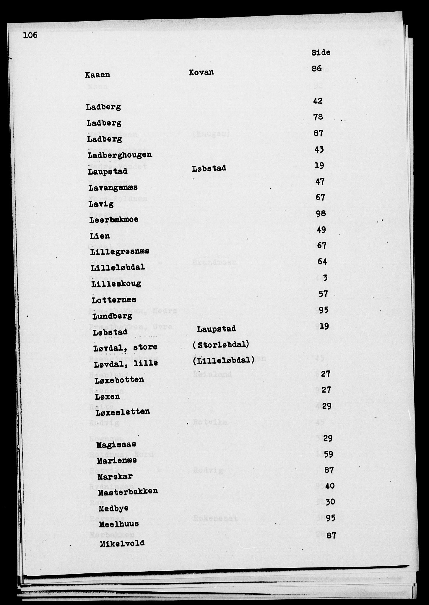 , Folketelling 1825 for 1917P Ibestad prestegjeld, 1825, s. 106