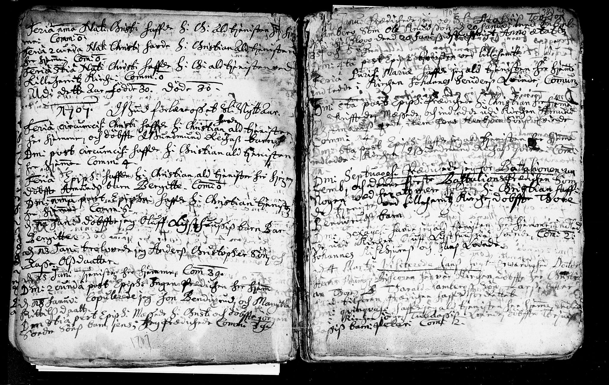 Heddal kirkebøker, AV/SAKO-A-268/F/Fa/L0002: Ministerialbok nr. I 2, 1699-1722, s. 38