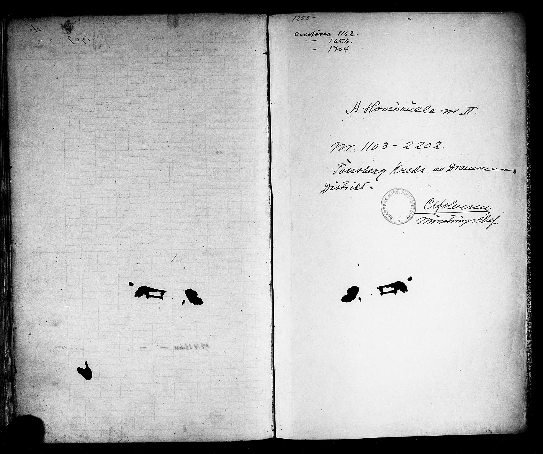 Tønsberg innrulleringskontor, SAKO/A-786/F/Fc/Fcb/L0002: Hovedrulle Patent nr. 1103-2202, 1869, s. 559