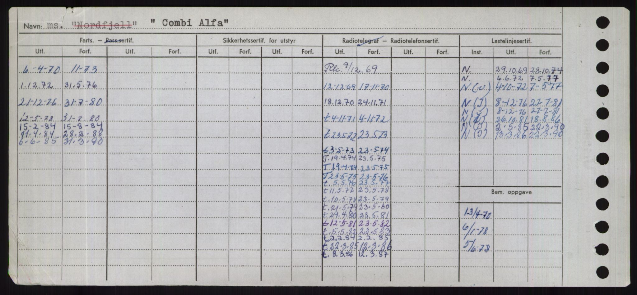 Sjøfartsdirektoratet med forløpere, Skipsmålingen, RA/S-1627/H/Hd/L0008: Fartøy, C-D, s. 114