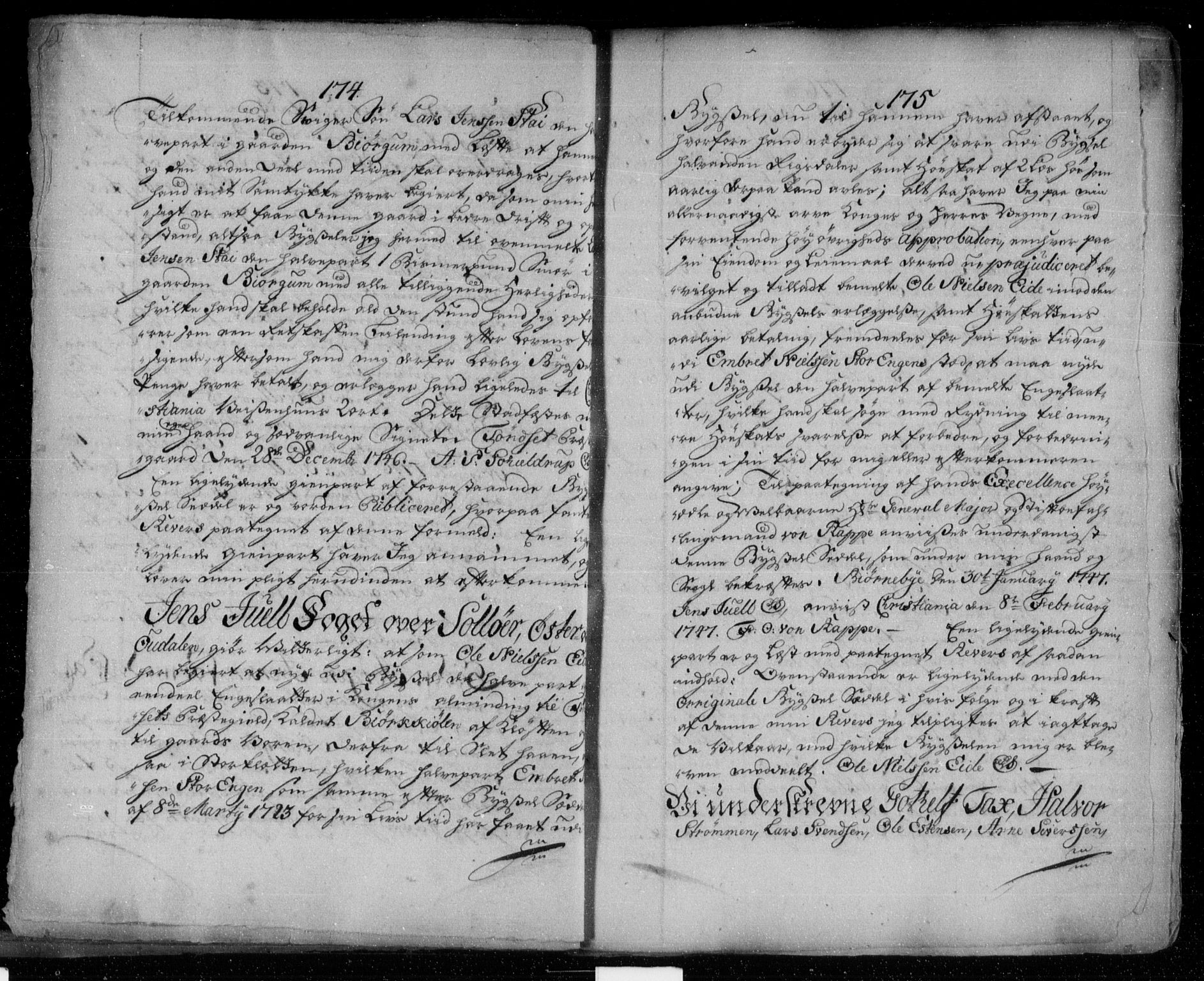 Østerdalen sorenskriveri, SAH/TING-032/H/Hb/L0004: Pantebok nr. 4, 1744-1756, s. 174-175