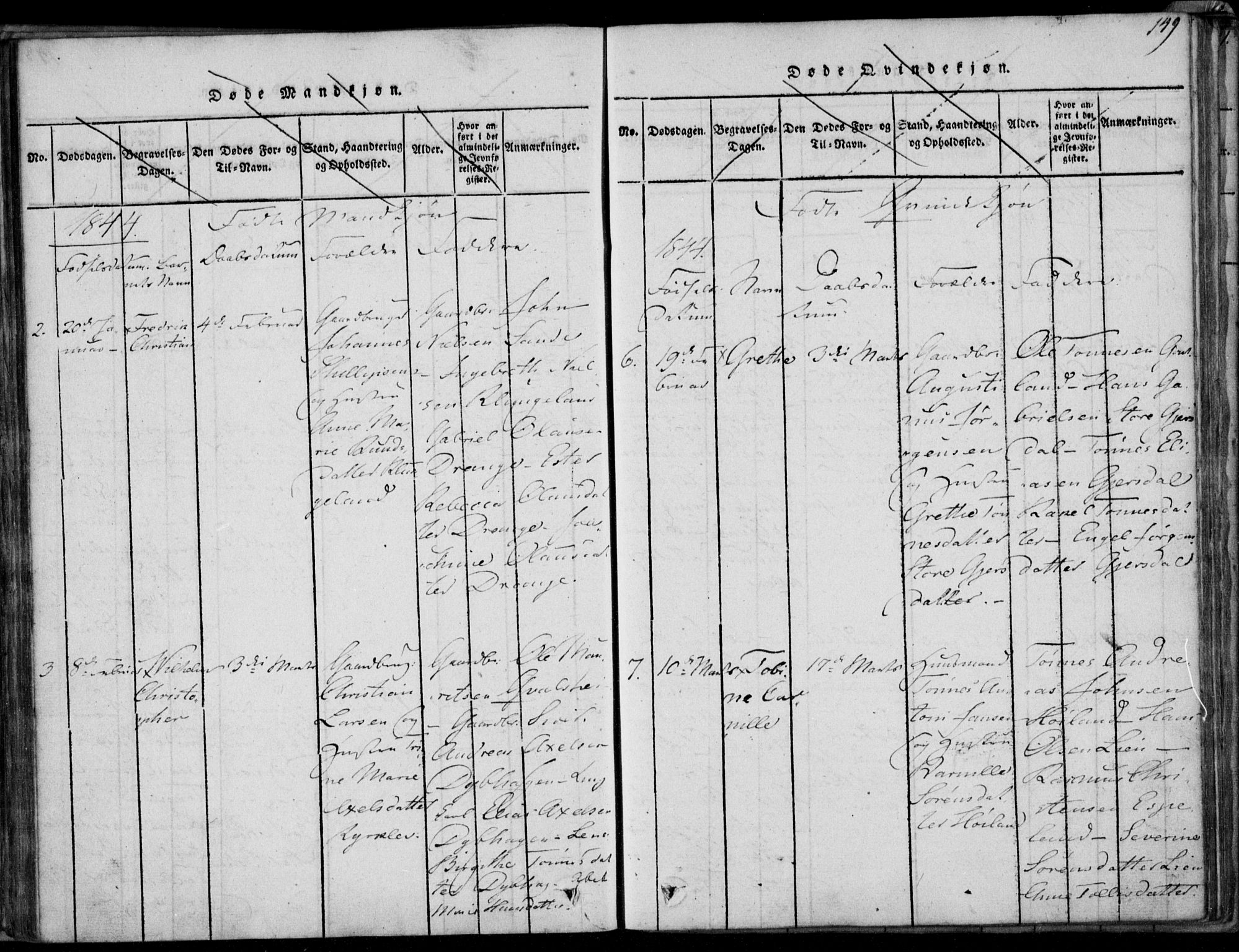 Herad sokneprestkontor, AV/SAK-1111-0018/F/Fa/Faa/L0003: Ministerialbok nr. A 3, 1816-1844, s. 149