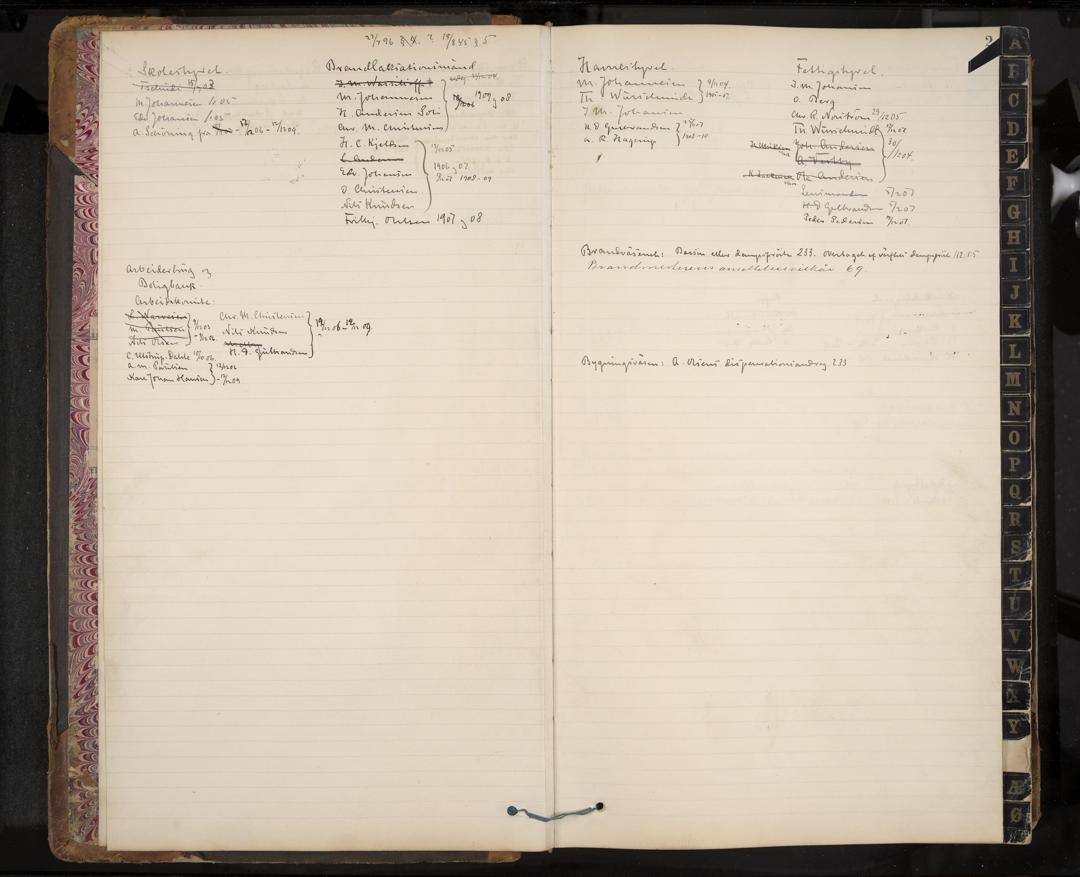 Stavern formannskap og sentraladministrasjon, IKAK/0708021/A/Aa/L0004: Møtebok med register, 1891-1905, s. 2
