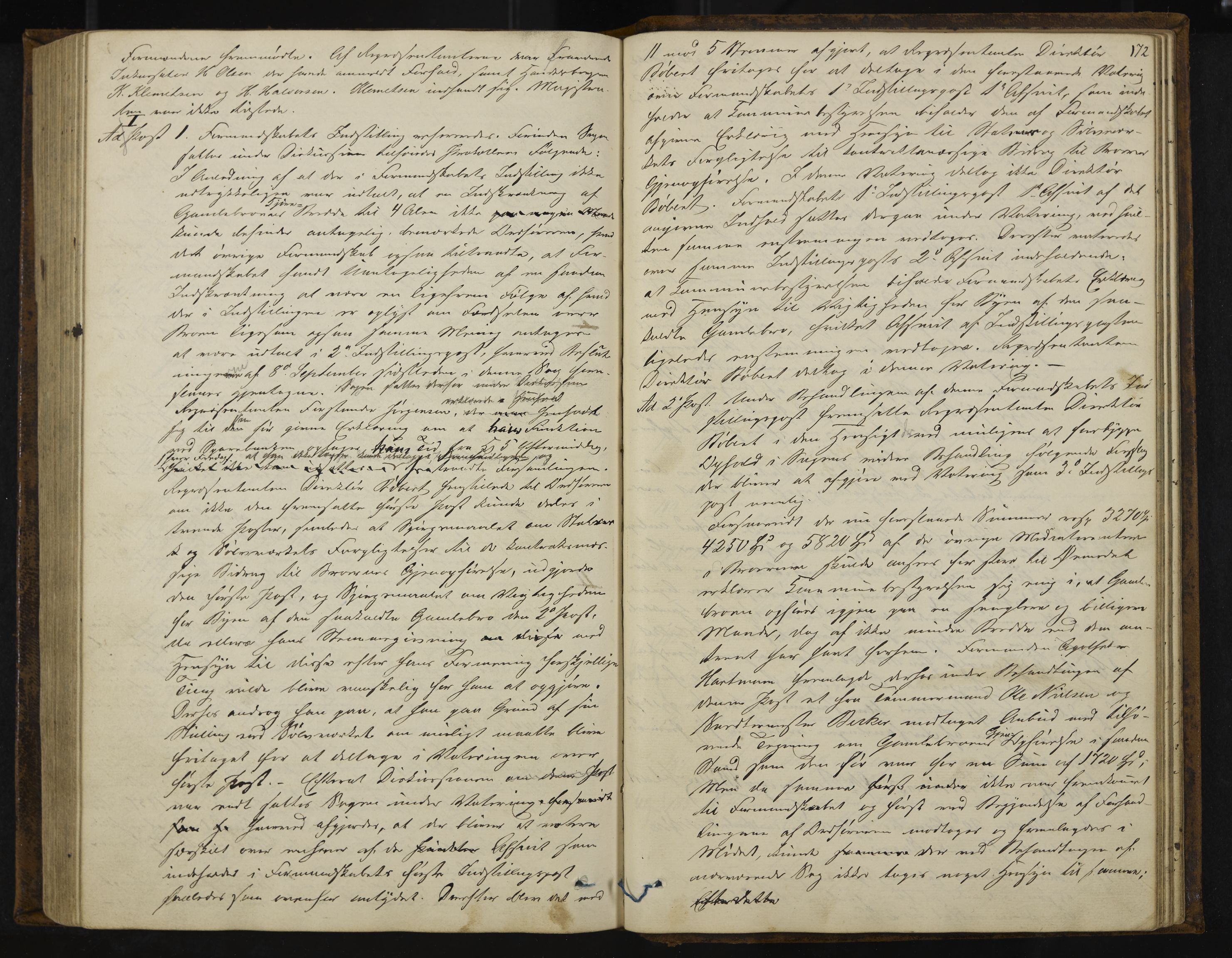 Kongsberg formannskap og sentraladministrasjon, IKAK/0604021-1/A/L0003: Møtebok med register, 1856-1861, s. 172