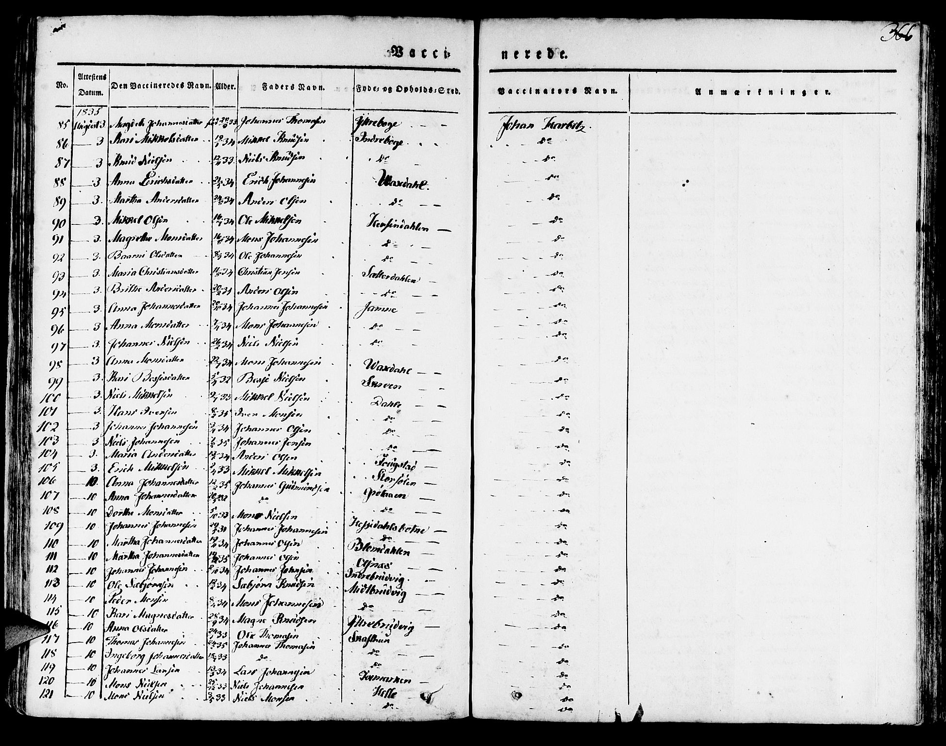 Haus sokneprestembete, AV/SAB-A-75601/H/Haa: Ministerialbok nr. A 14, 1827-1838, s. 366