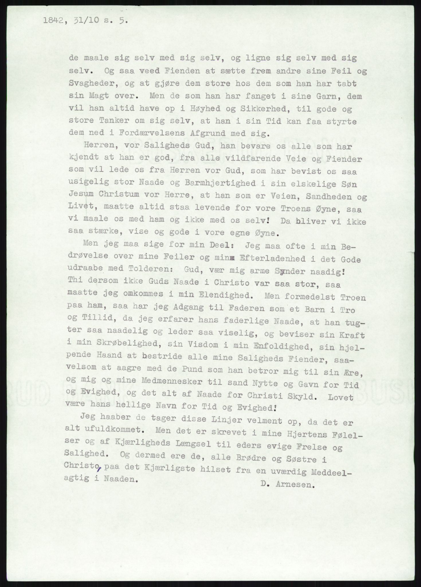 Samlinger til kildeutgivelse, Haugianerbrev, AV/RA-EA-6834/F/L0004: Haugianerbrev IV: 1827-1842, 1827-1842