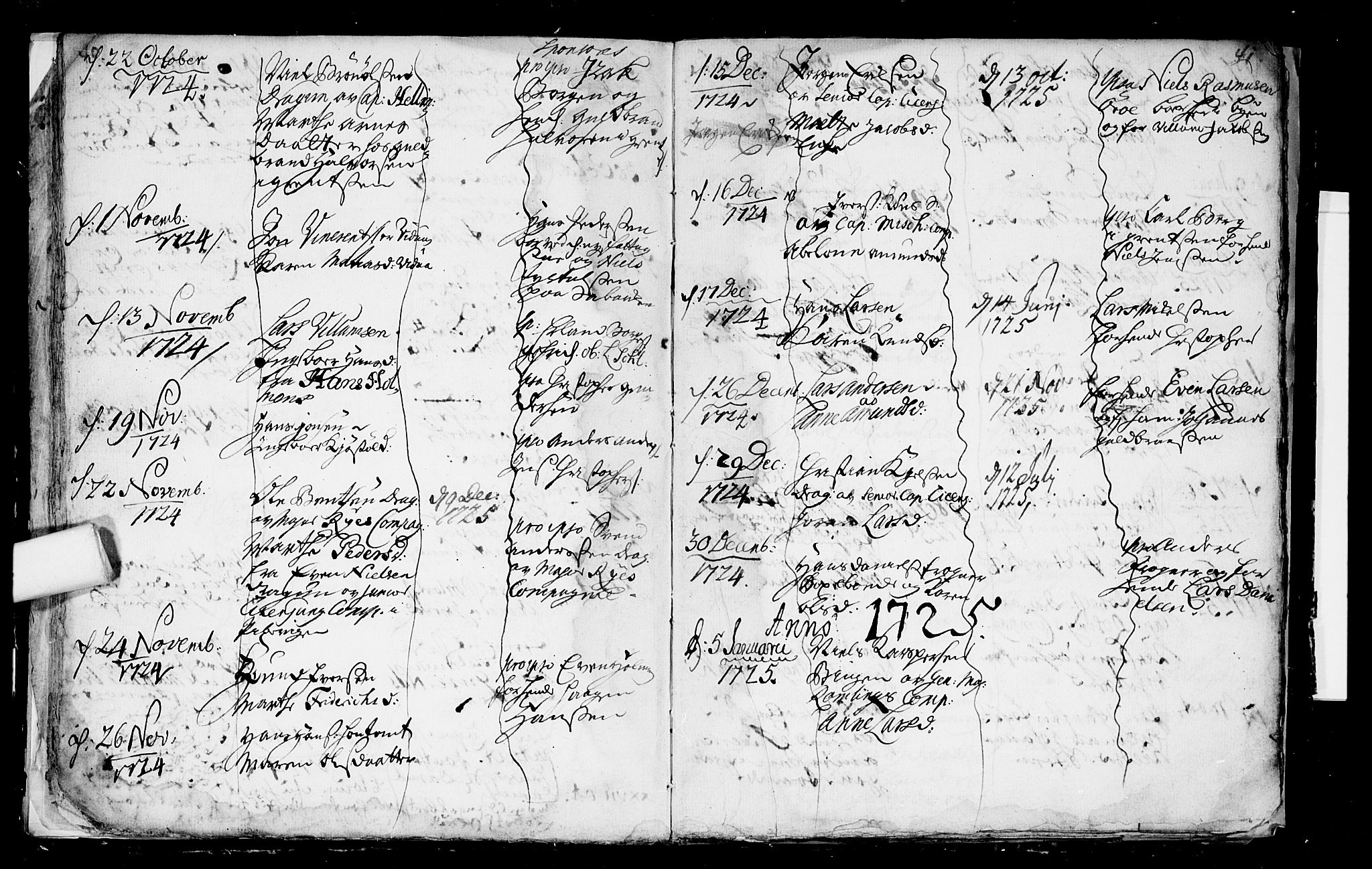 Aker prestekontor kirkebøker, AV/SAO-A-10861/F/L0003: Ministerialbok nr. 3, 1723-1731, s. 40-41