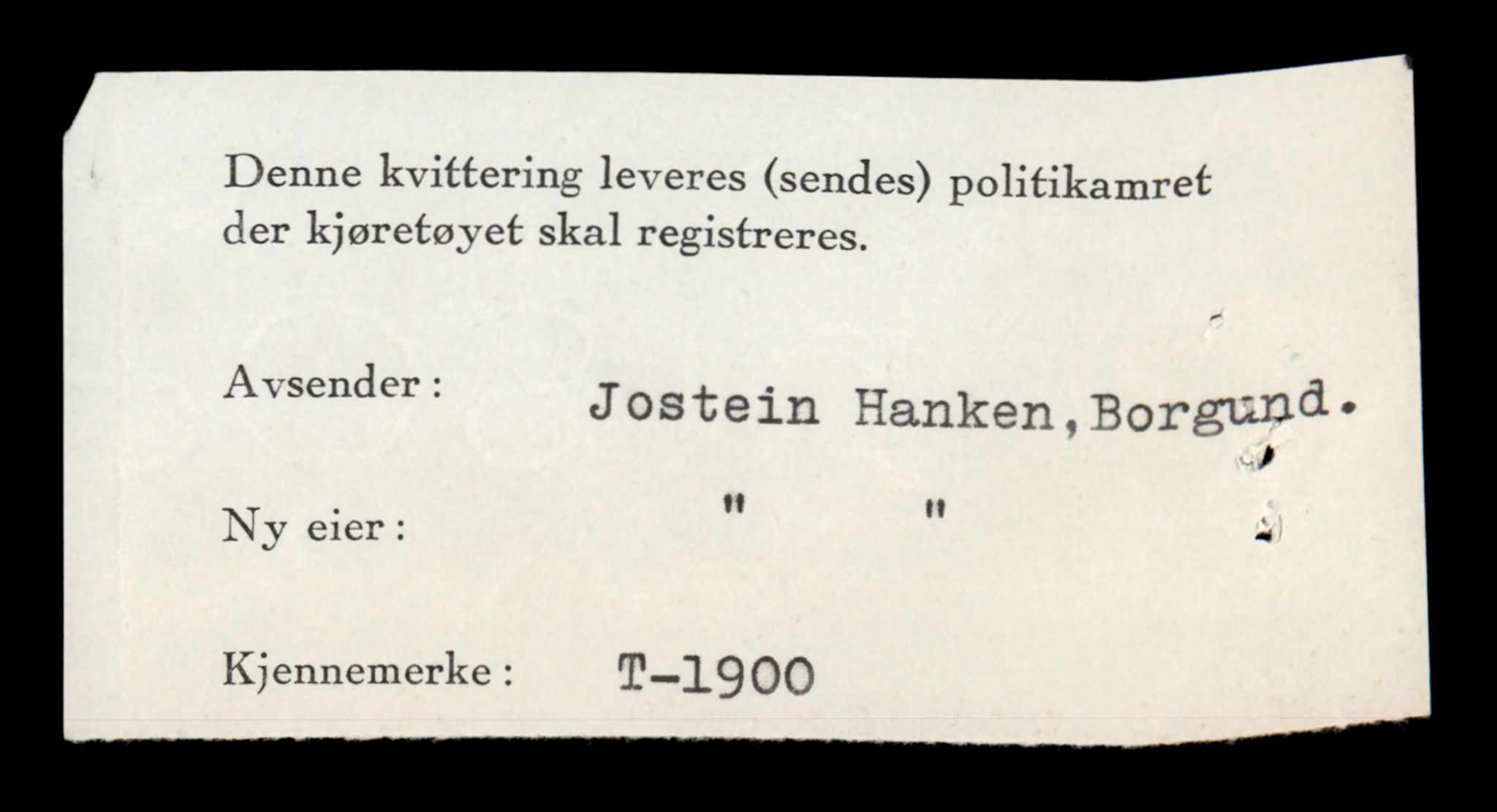 Møre og Romsdal vegkontor - Ålesund trafikkstasjon, SAT/A-4099/F/Fe/L0016: Registreringskort for kjøretøy T 1851 - T 1984, 1927-1998, s. 1050