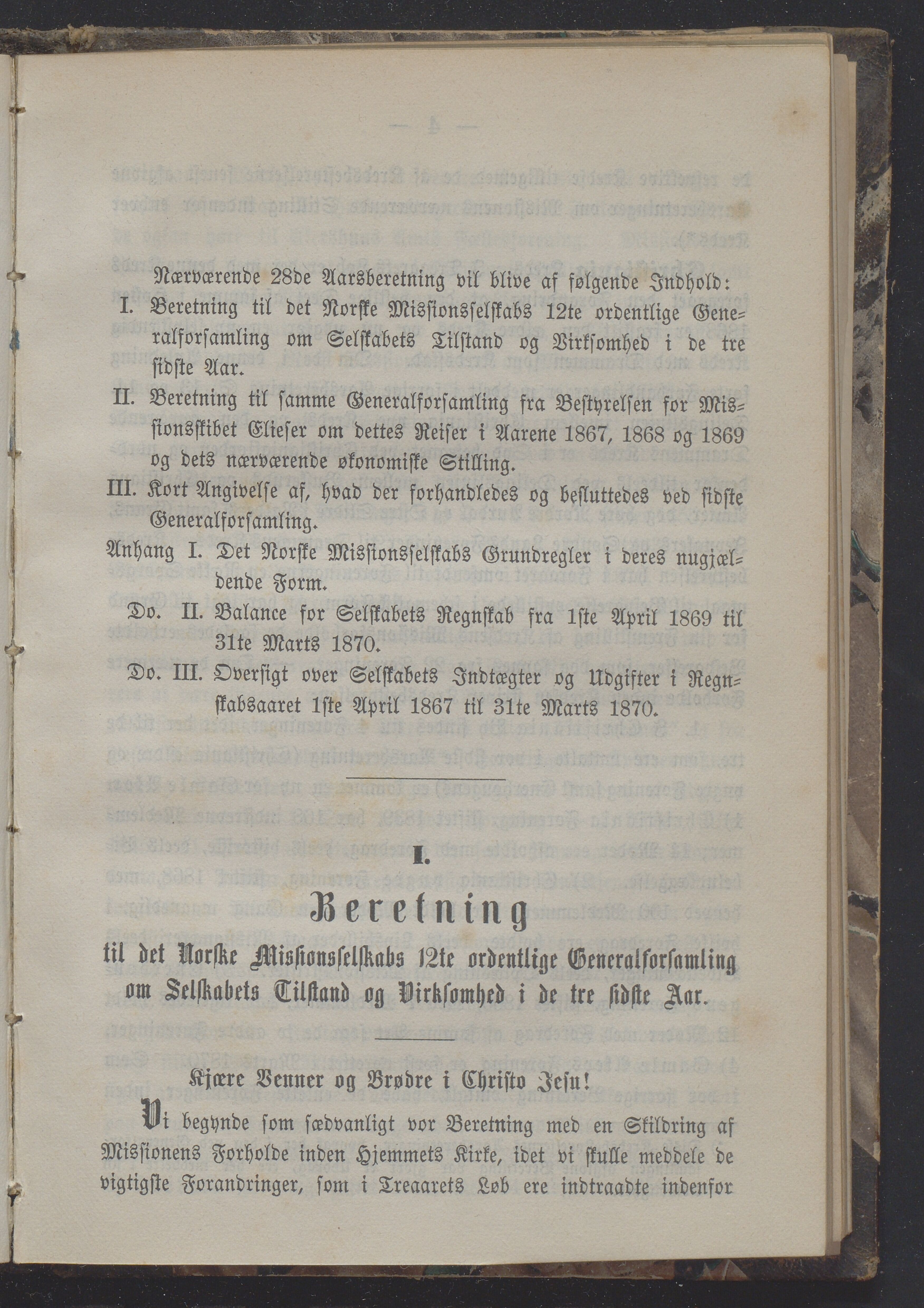 Det Norske Misjonsselskap - hovedadministrasjonen, VID/MA-A-1045/D/Db/Dba/L0337/0009: Beretninger, Bøker, Skrifter o.l   / Årsberetninger 28 , 1870