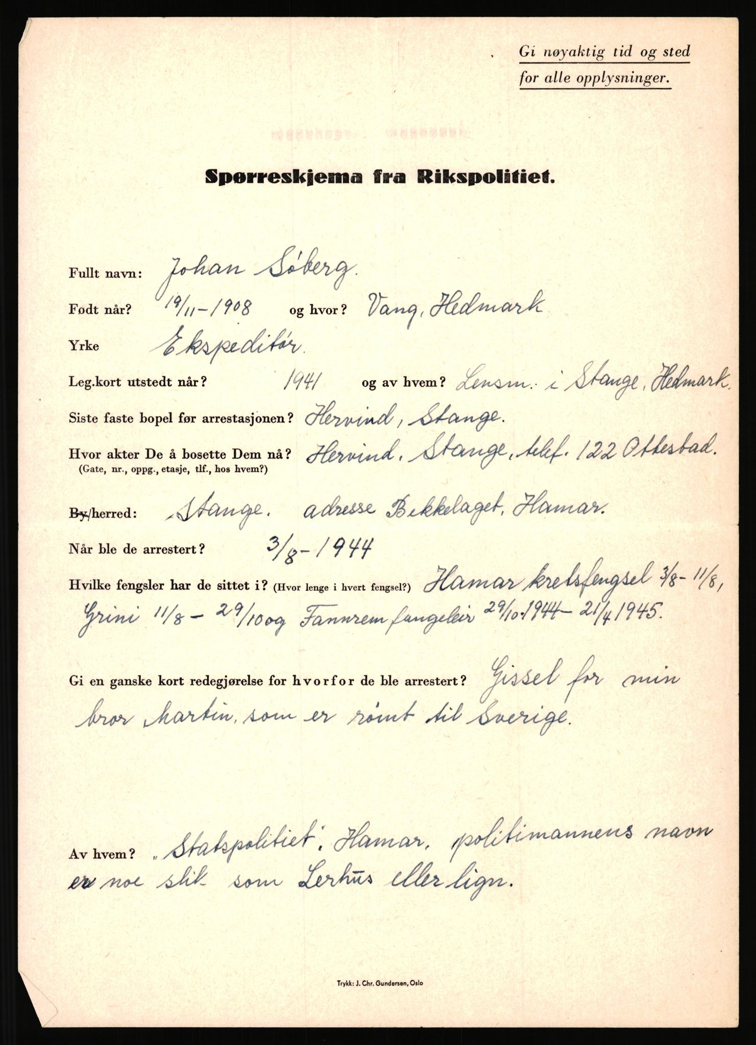 Rikspolitisjefen, AV/RA-S-1560/L/L0016: Sti, Lauritz - Tettum, Karl August, 1940-1945, s. 713