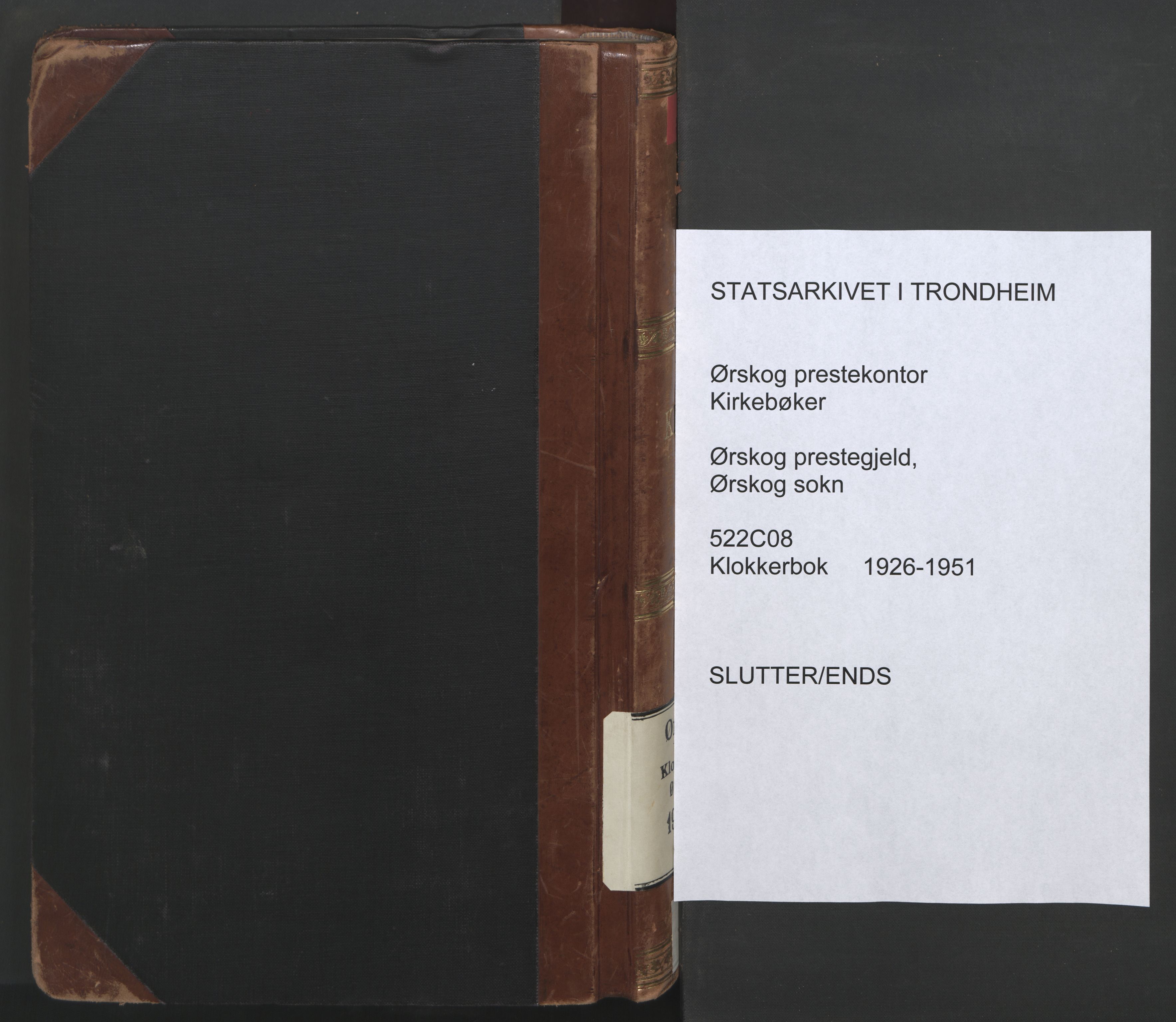 Ministerialprotokoller, klokkerbøker og fødselsregistre - Møre og Romsdal, SAT/A-1454/522/L0329: Klokkerbok nr. 522C08, 1926-1951